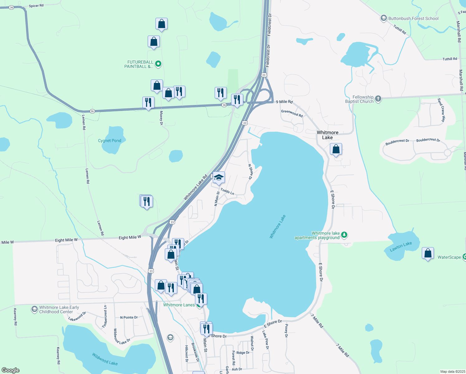 11604 Elmdale Road, Whitmore Lake MI Walk Score