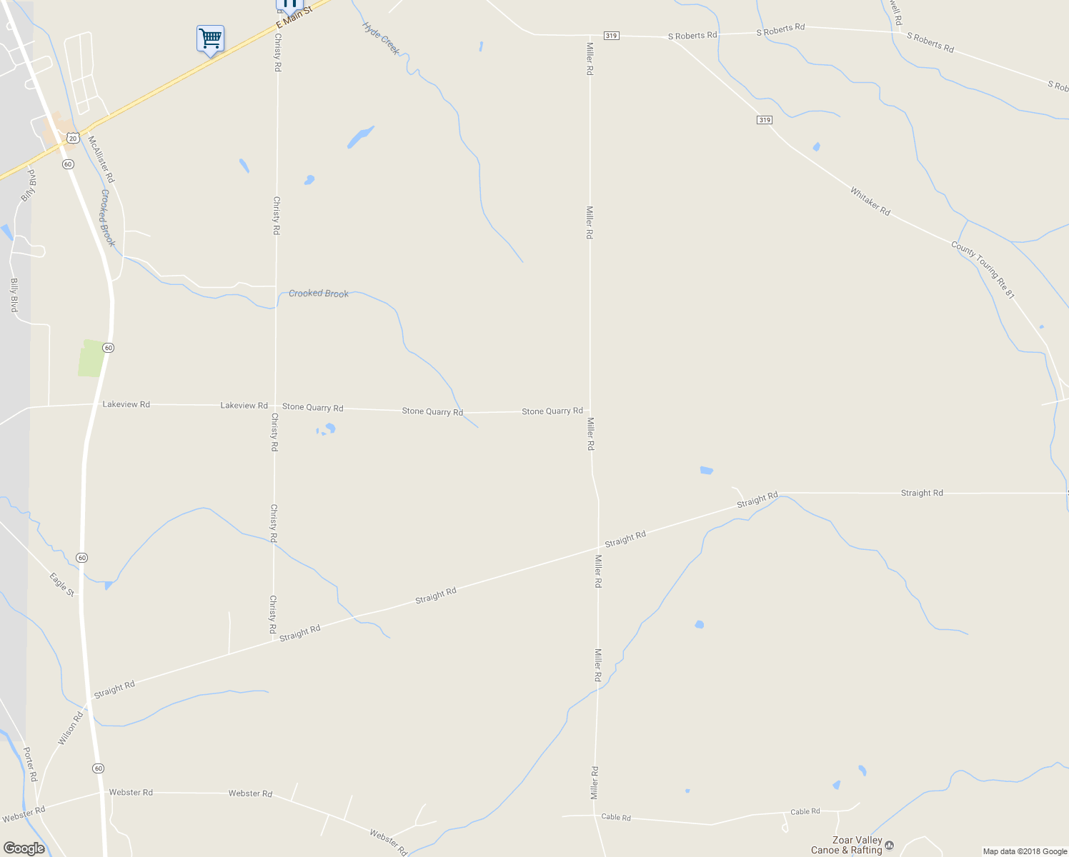 map of restaurants, bars, coffee shops, grocery stores, and more near 3375 Stone Quarry Road in Fredonia