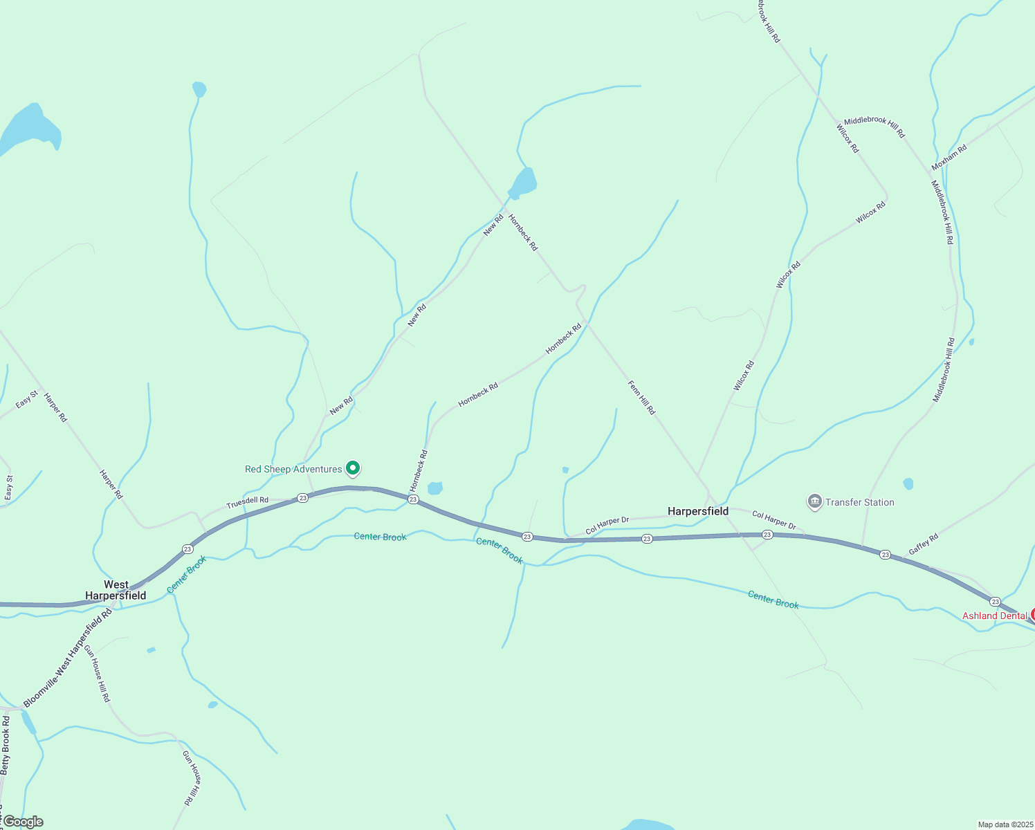 map of restaurants, bars, coffee shops, grocery stores, and more near in Harpersfield