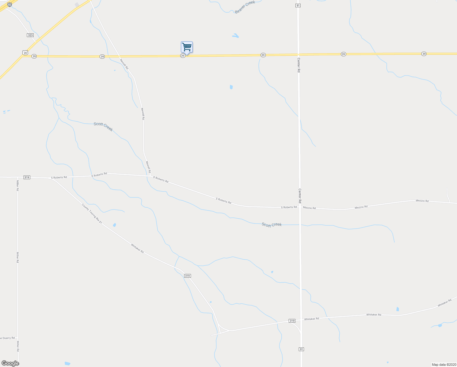 map of restaurants, bars, coffee shops, grocery stores, and more near 2846 South Roberts Road in Forestville