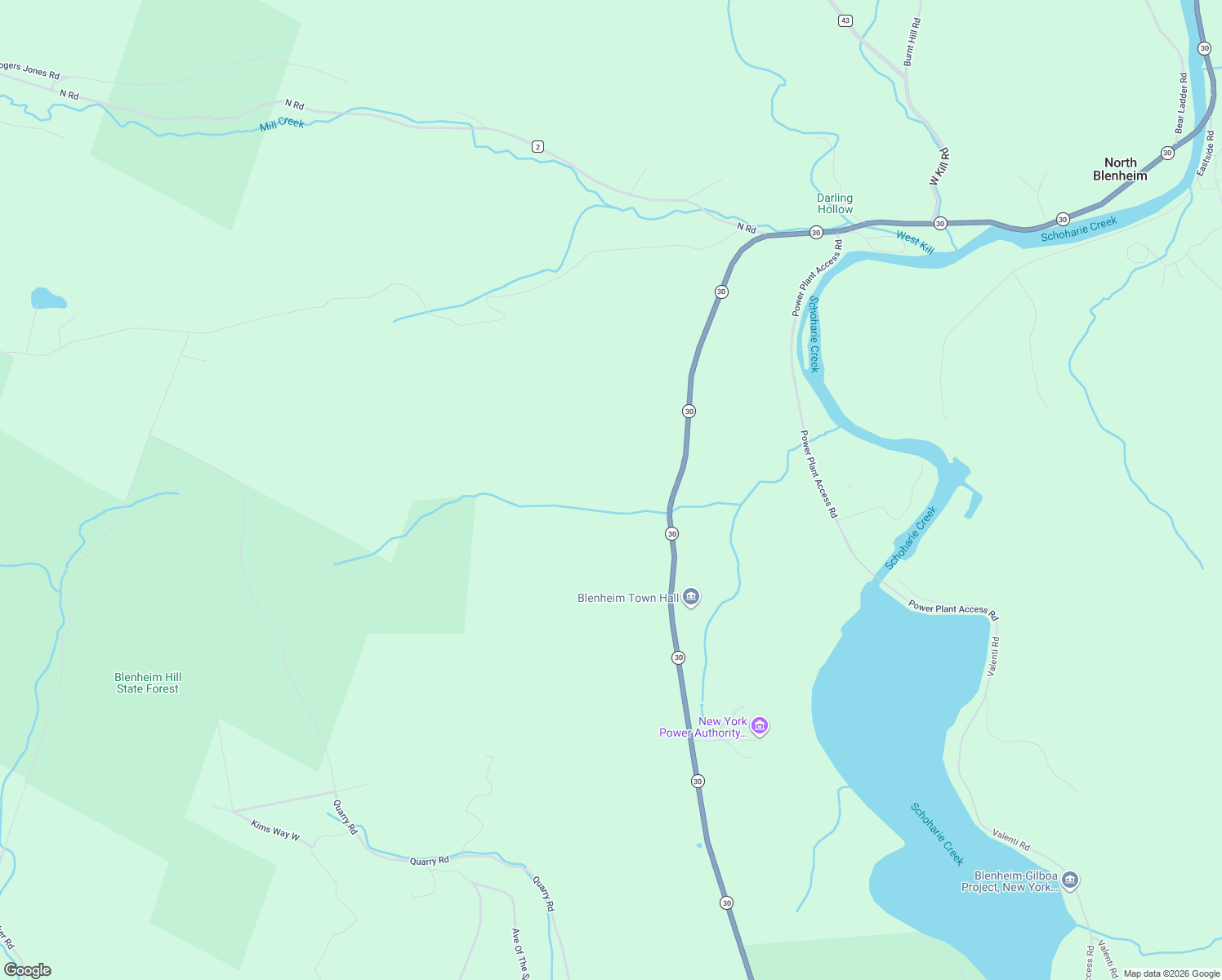 map of restaurants, bars, coffee shops, grocery stores, and more near 169 Tae Kwon Road in North Blenheim