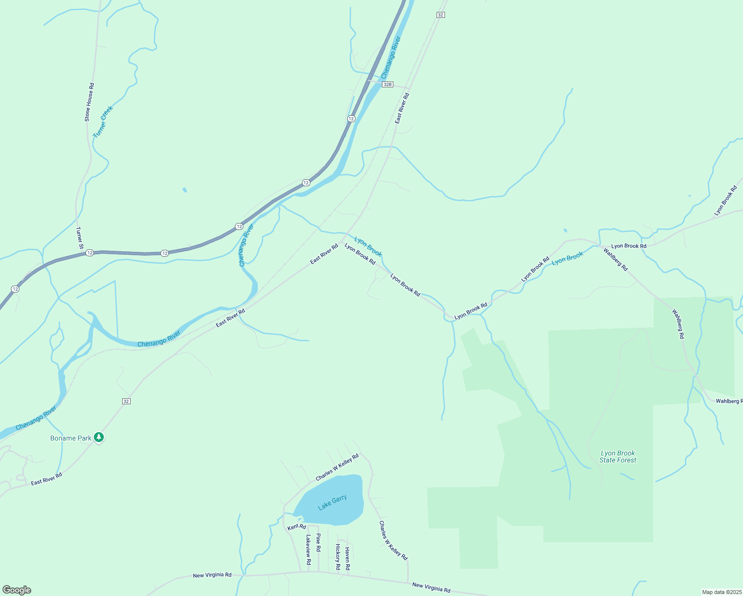 map of restaurants, bars, coffee shops, grocery stores, and more near 140 Lyon Brook Road in Norwich