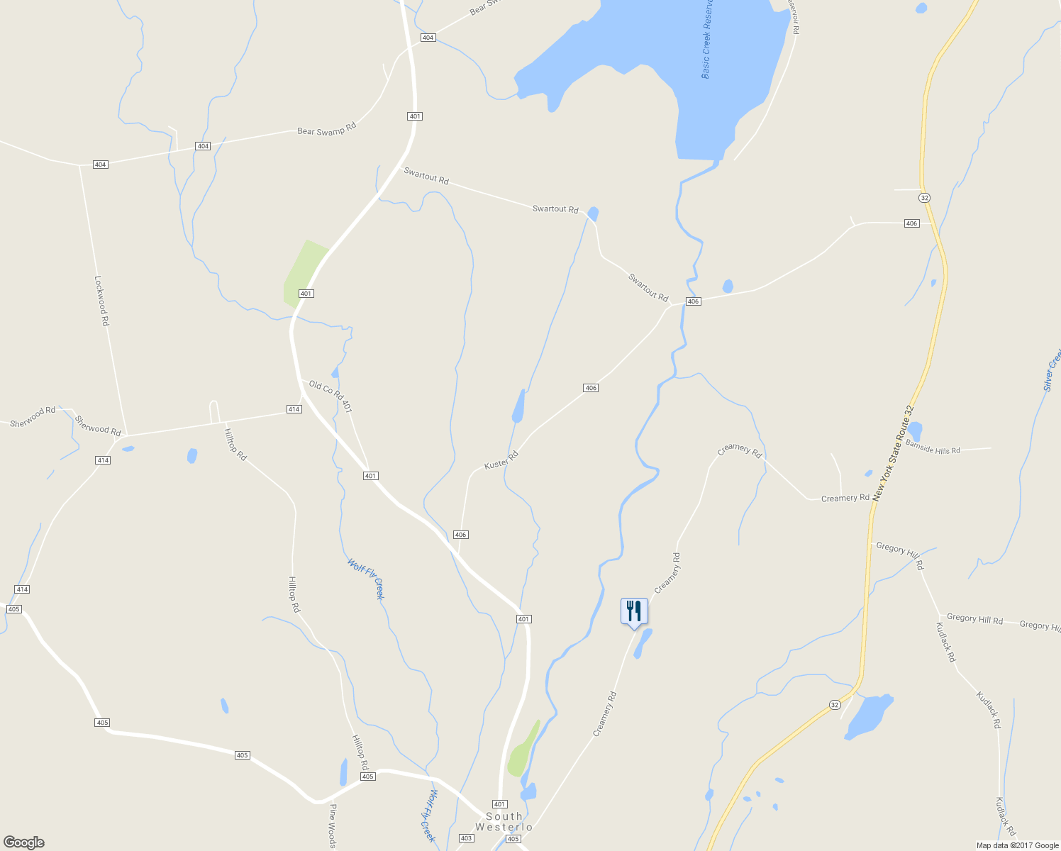 map of restaurants, bars, coffee shops, grocery stores, and more near 306 County Road 406 in Greenville