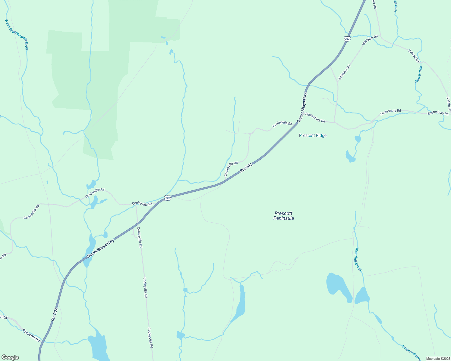 map of restaurants, bars, coffee shops, grocery stores, and more near 752 Daniel Shays Hwy in New Salem