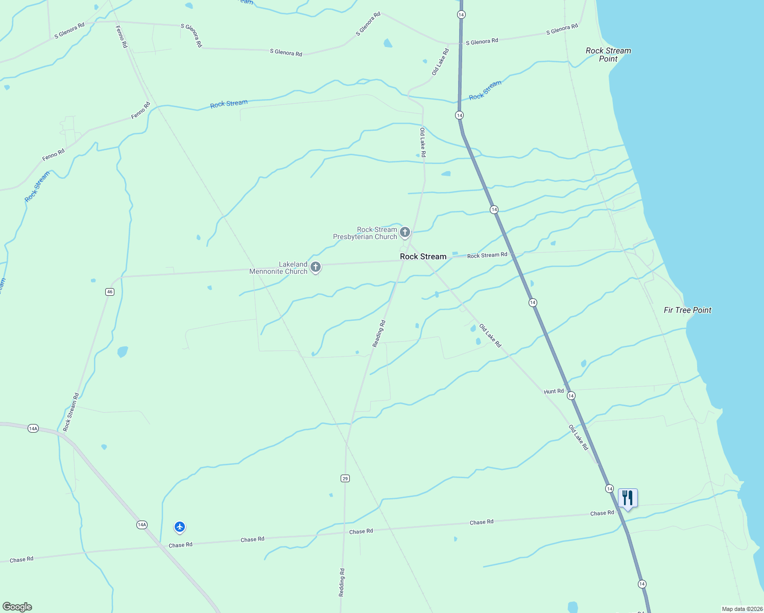 map of restaurants, bars, coffee shops, grocery stores, and more near 6126 Reading Rd in Rock Stream