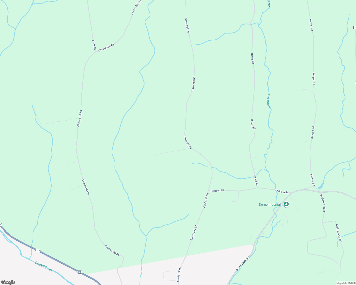 map of restaurants, bars, coffee shops, grocery stores, and more near 483 Travis Hill Road in Albany County