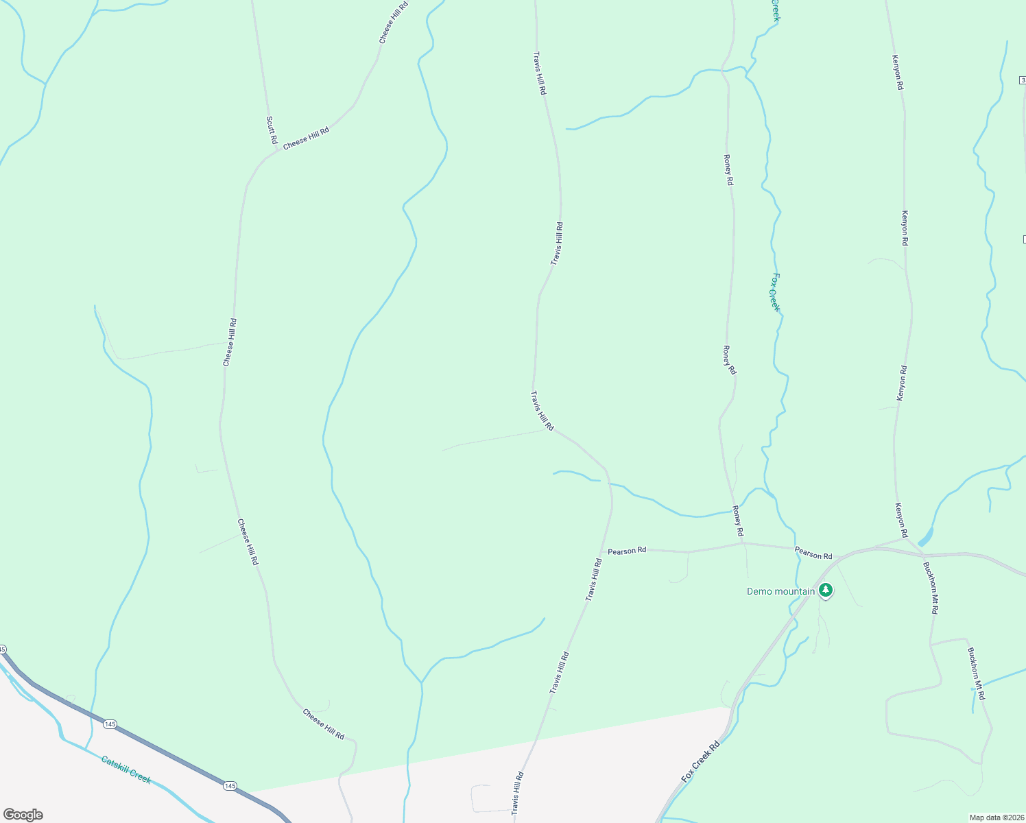 map of restaurants, bars, coffee shops, grocery stores, and more near 483 Travis Hill Road in Albany County