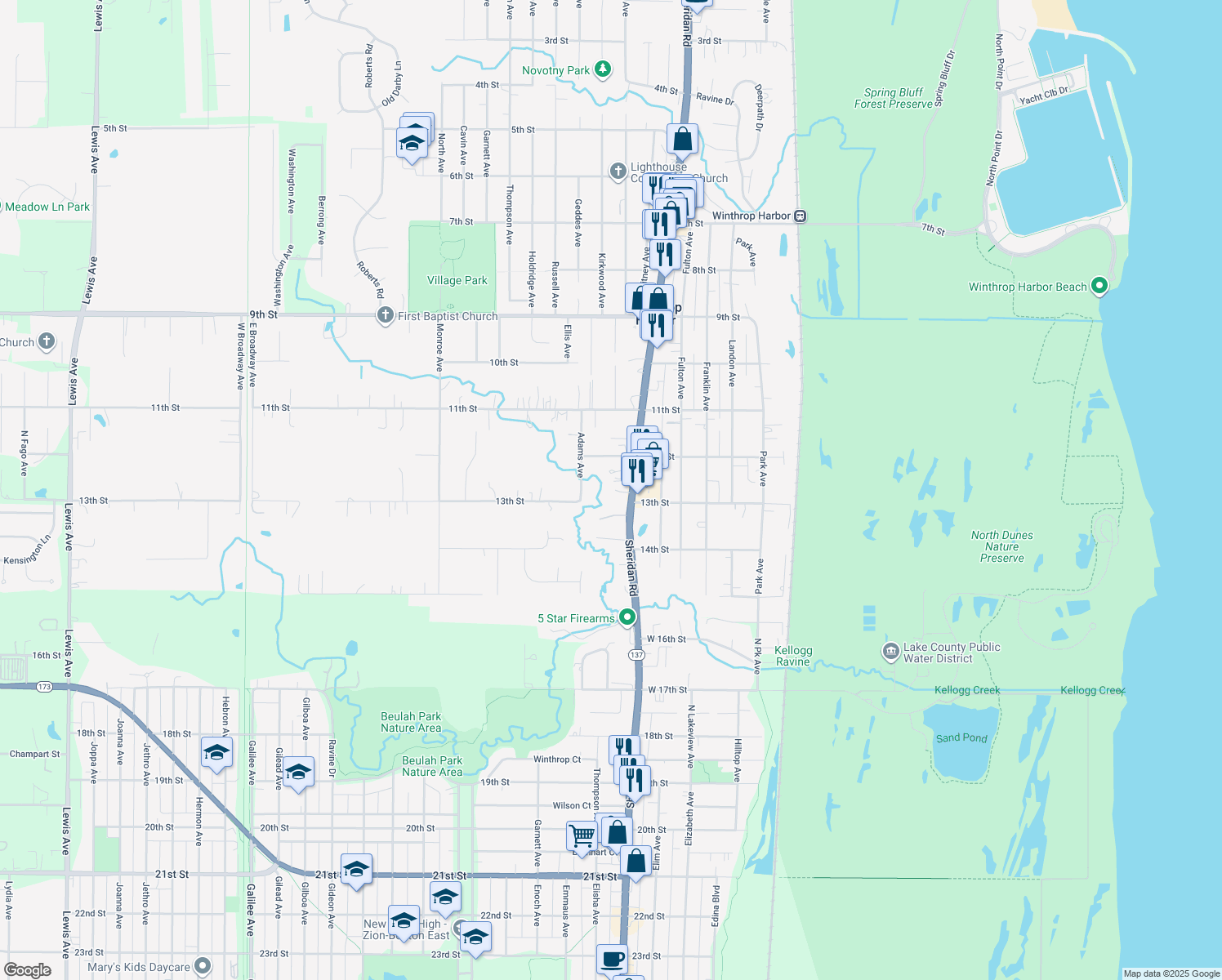 1234 Sheridan Road, Winthrop Harbor IL Walk Score