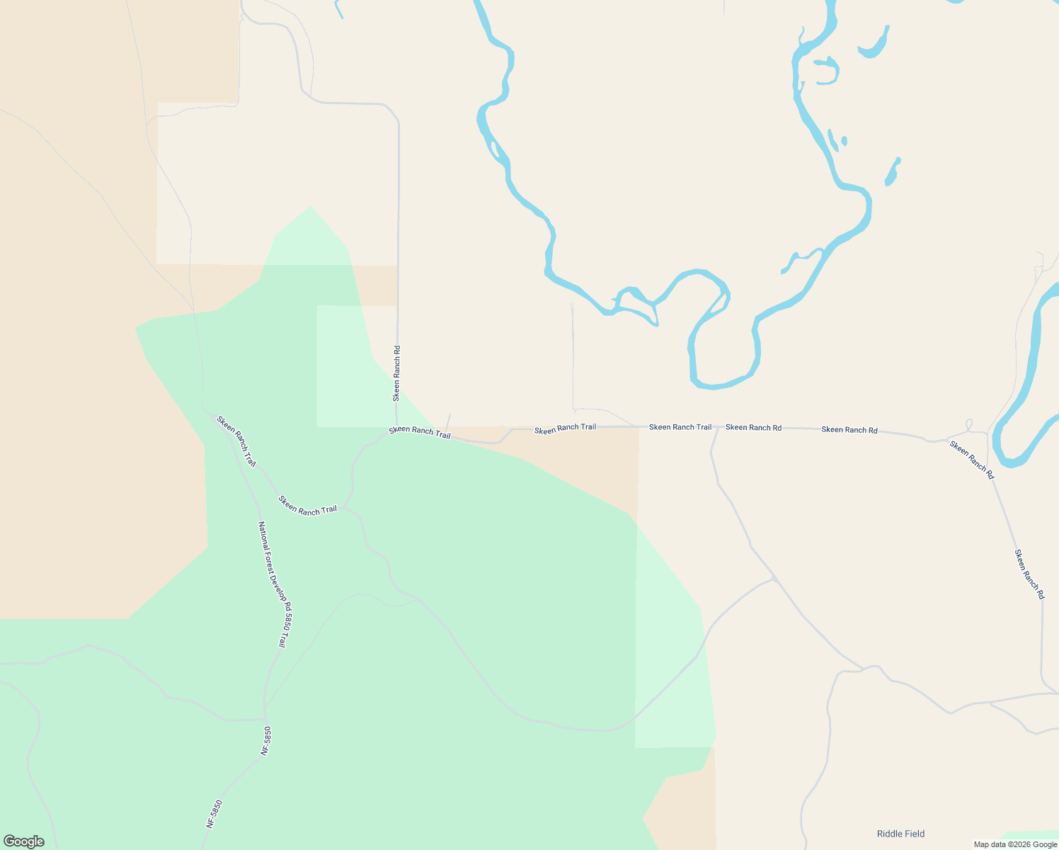 map of restaurants, bars, coffee shops, grocery stores, and more near Skeen Ranch Trail in Chiloquin
