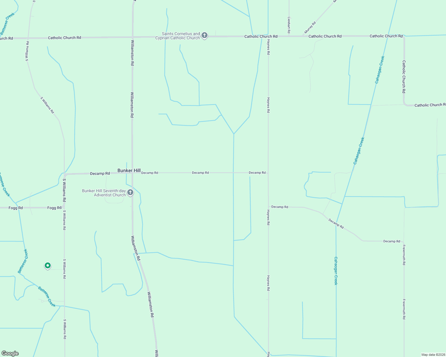 map of restaurants, bars, coffee shops, grocery stores, and more near 1334 Decamp Road in Leslie