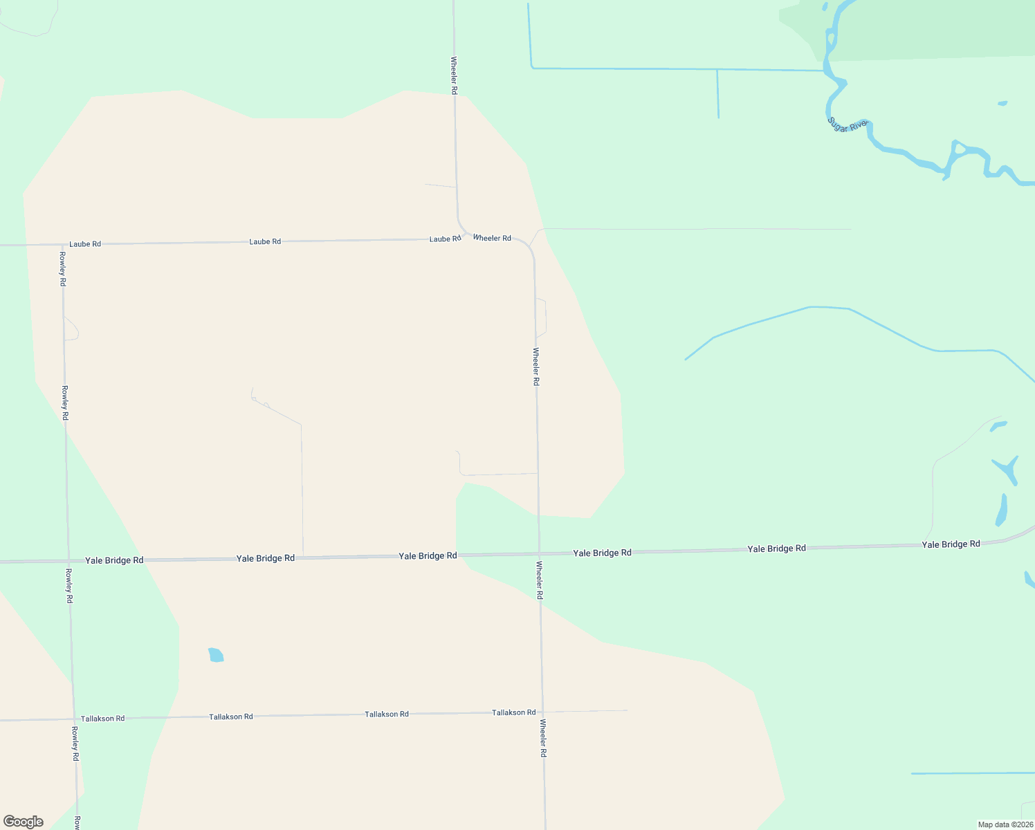 map of restaurants, bars, coffee shops, grocery stores, and more near 15406 Wheeler Road in Durand
