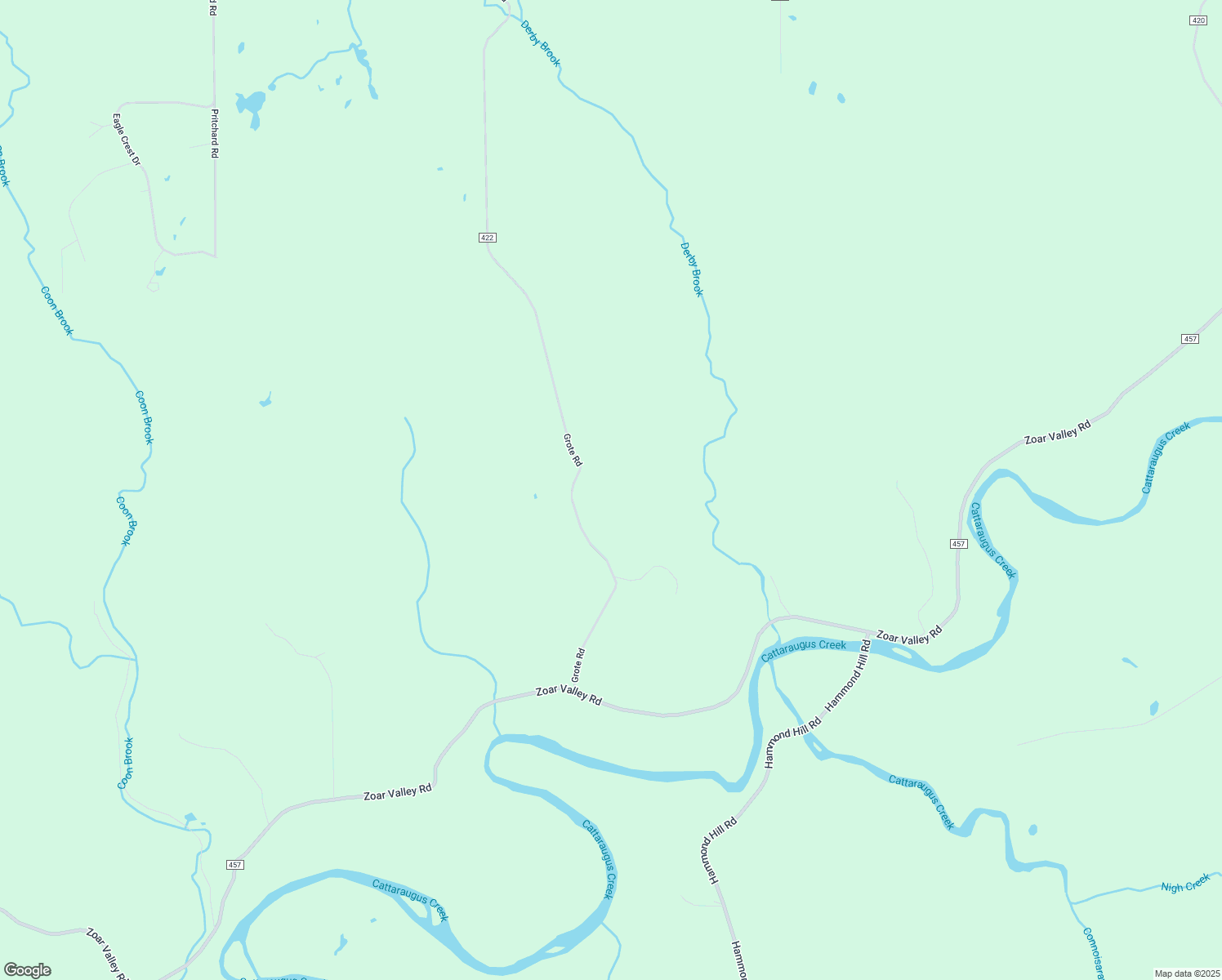 map of restaurants, bars, coffee shops, grocery stores, and more near 14629 Grote Road in Springville