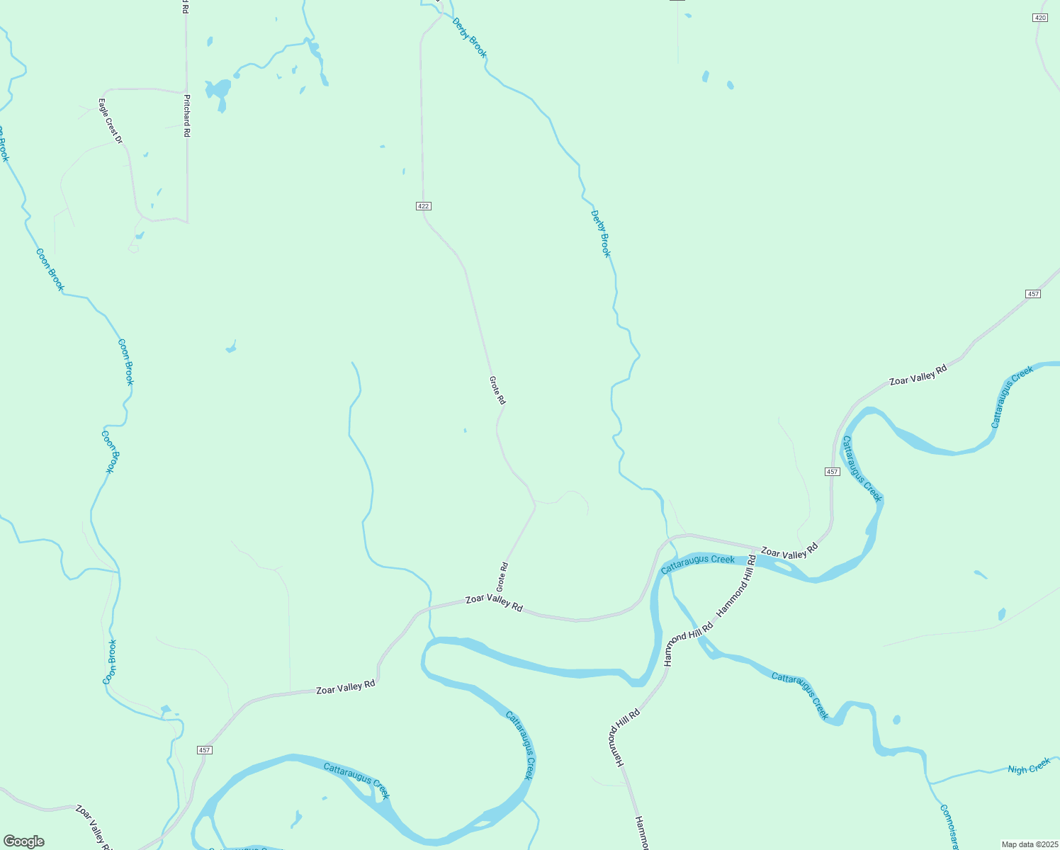 map of restaurants, bars, coffee shops, grocery stores, and more near 14629 Grote Road in Springville