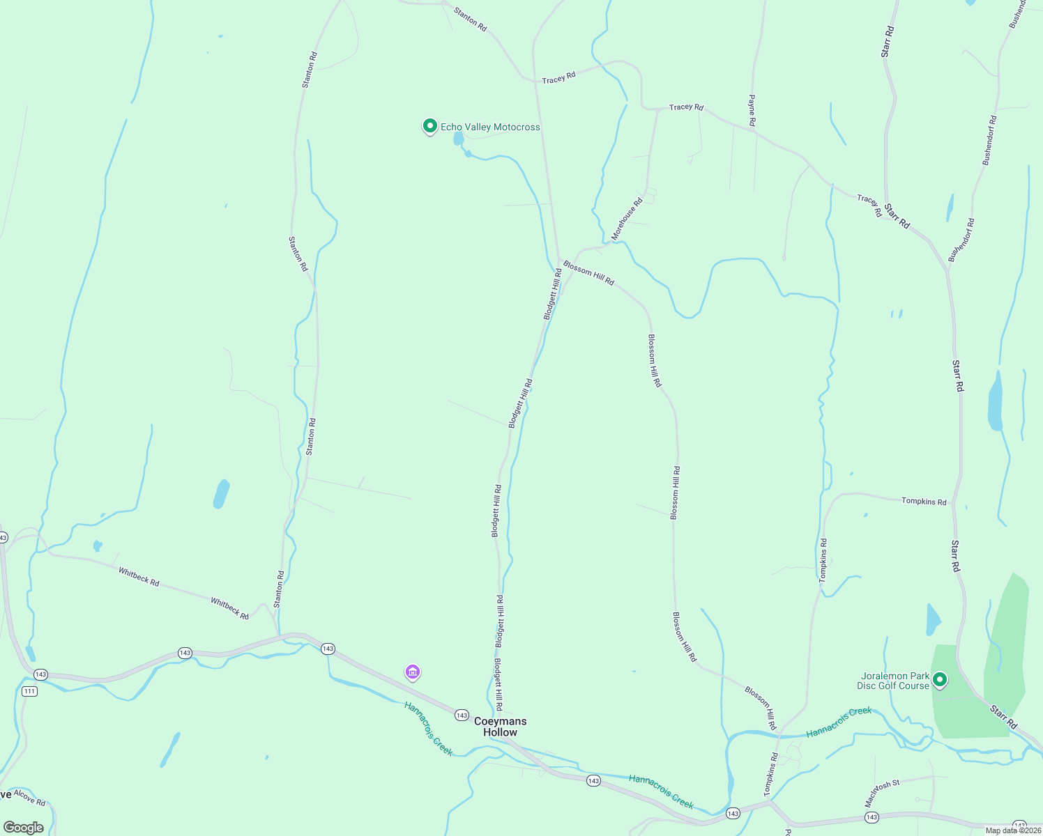 map of restaurants, bars, coffee shops, grocery stores, and more near 178 Blodgett Hill Road in Coeymans Hollow