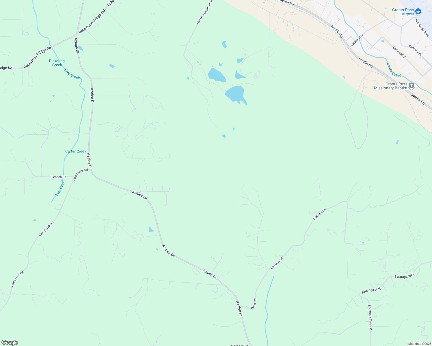 map of restaurants, bars, coffee shops, grocery stores, and more near 498 White Fir Drive in Grants Pass