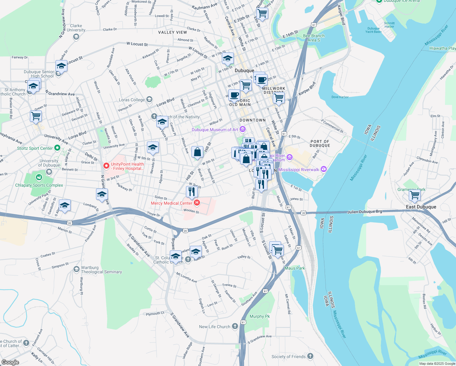 Kellys Bluff Street, Dubuque IA Walk Score