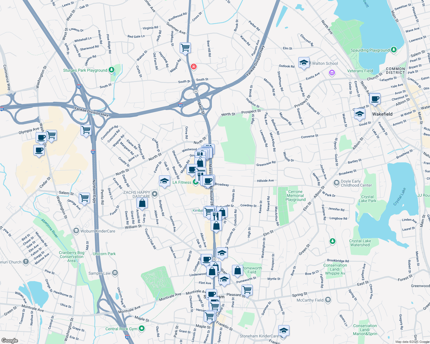 100 Main Street, Stoneham MA Walk Score