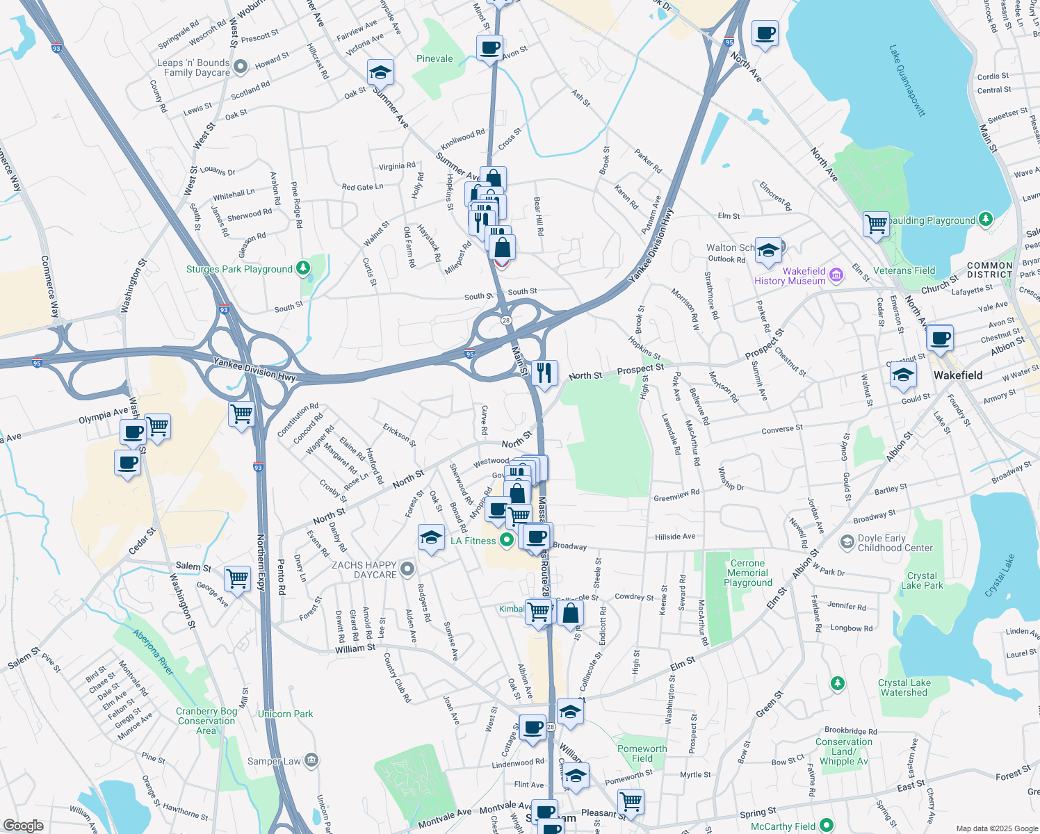 7 Stonehill Drive, Stoneham MA Walk Score