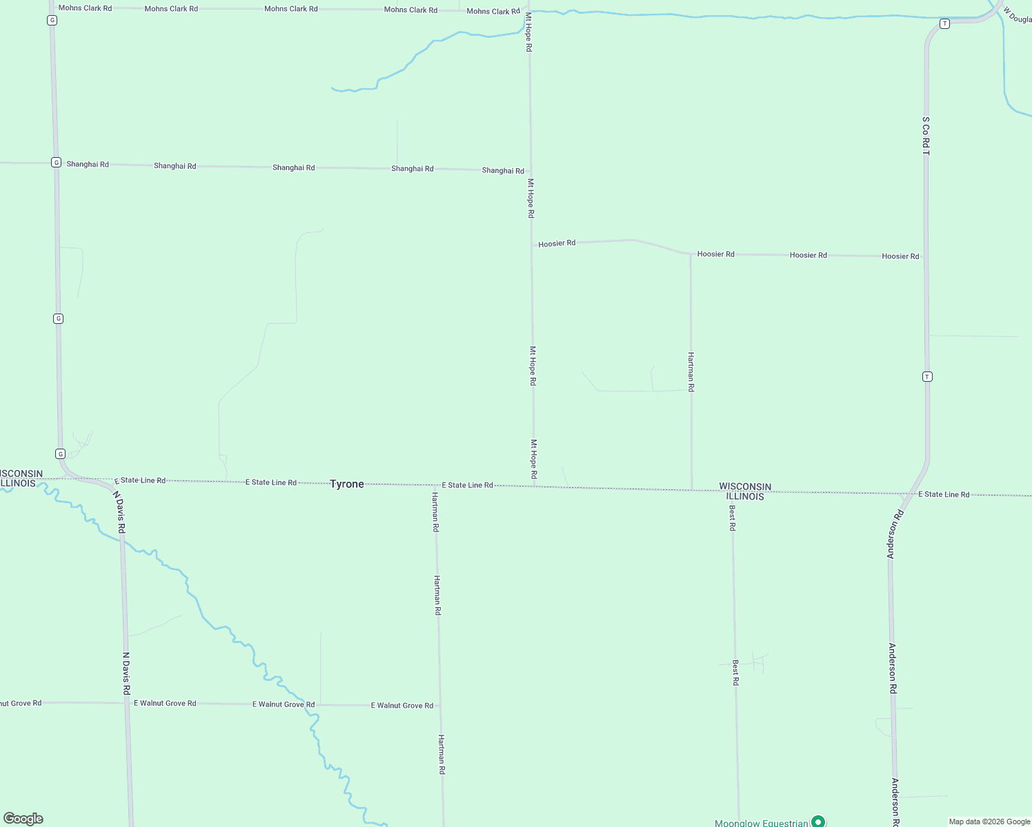 map of restaurants, bars, coffee shops, grocery stores, and more near N197 Mount Hope Road in Brodhead