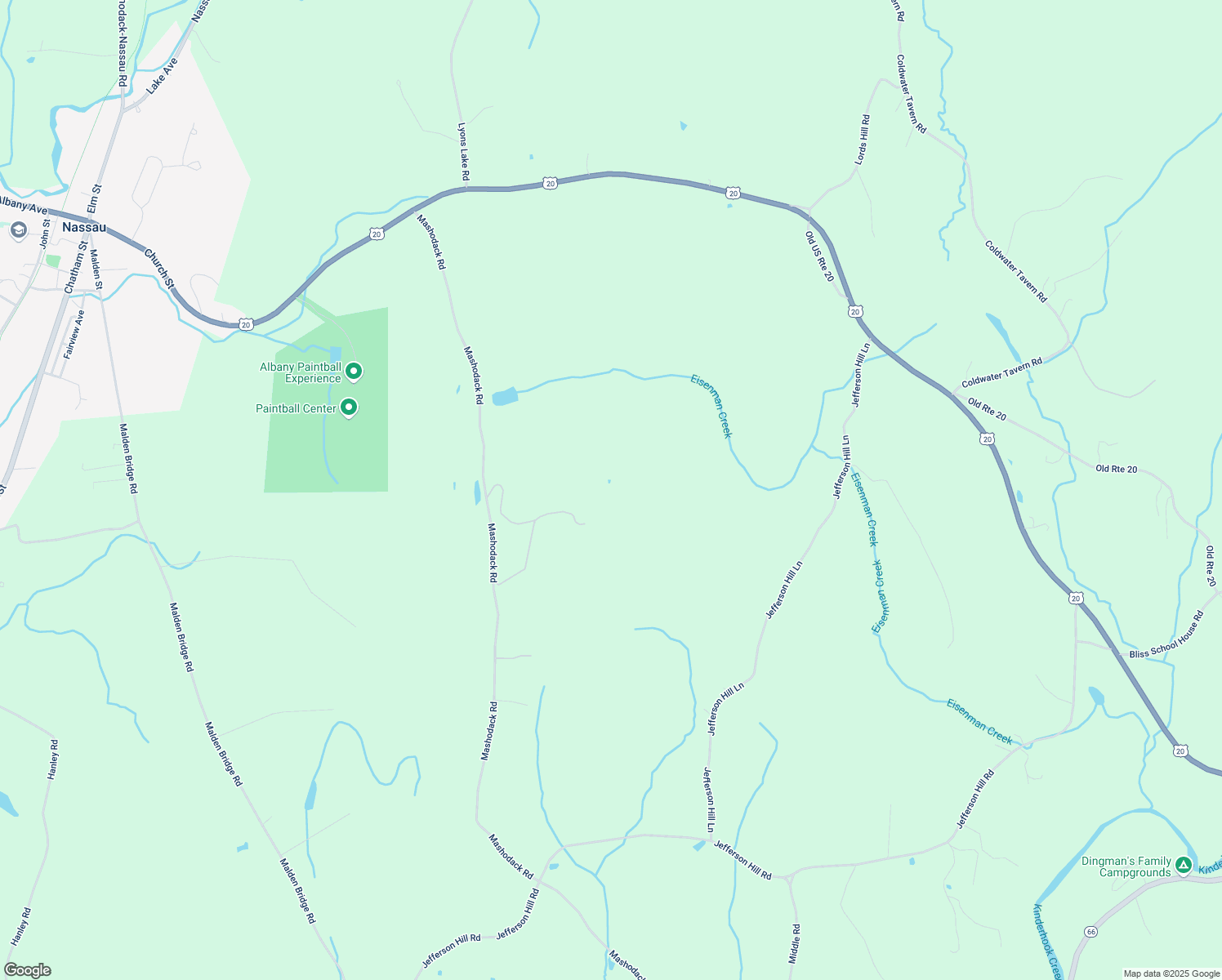 map of restaurants, bars, coffee shops, grocery stores, and more near 466 Mashodack Road in Nassau