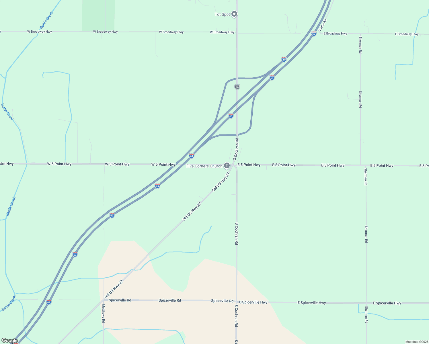 map of restaurants, bars, coffee shops, grocery stores, and more near 129 West 5 Point Highway in Charlotte