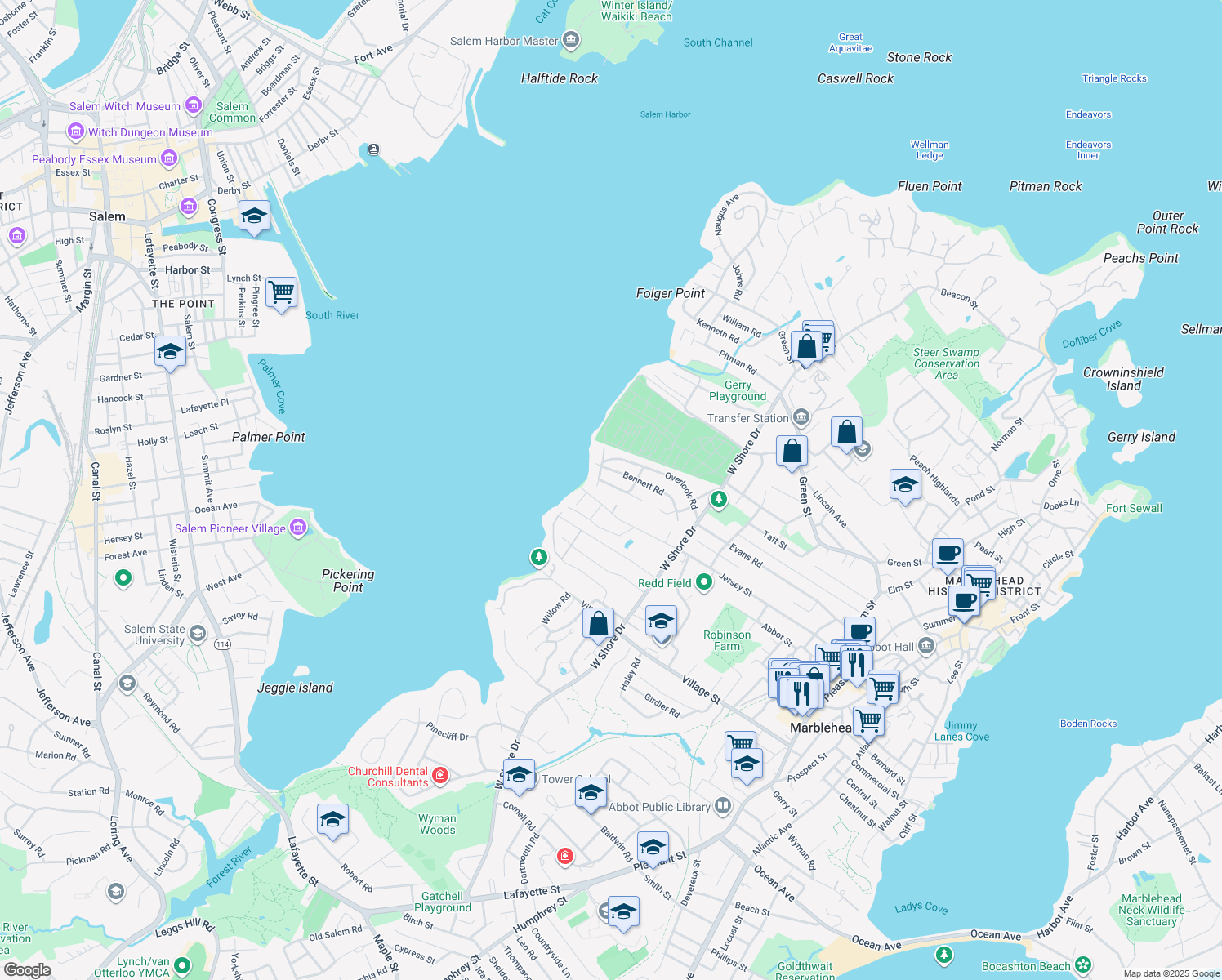 158 Evans Road Extension, Marblehead MA Walk Score