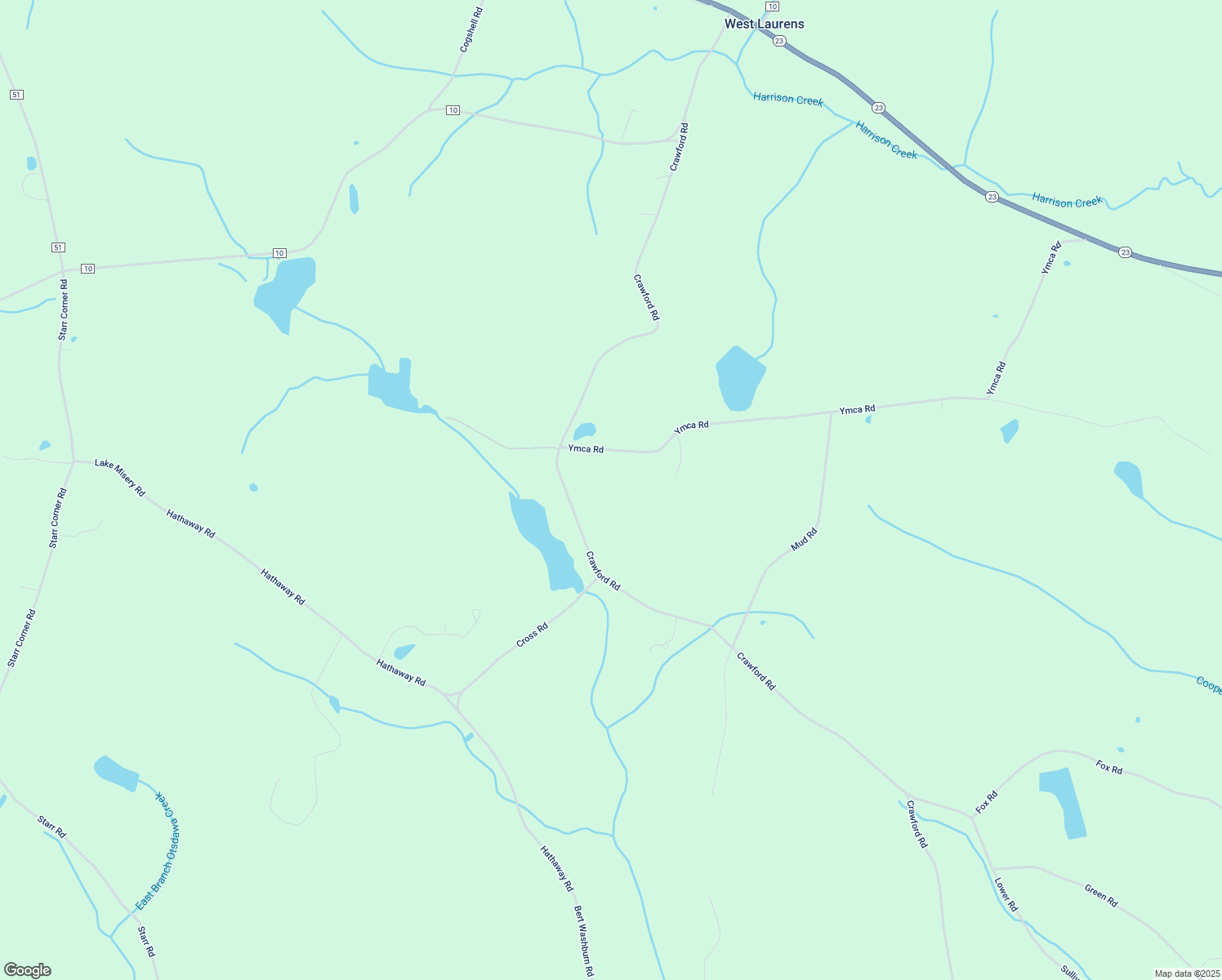 map of restaurants, bars, coffee shops, grocery stores, and more near 116 Ymca Road in Otego