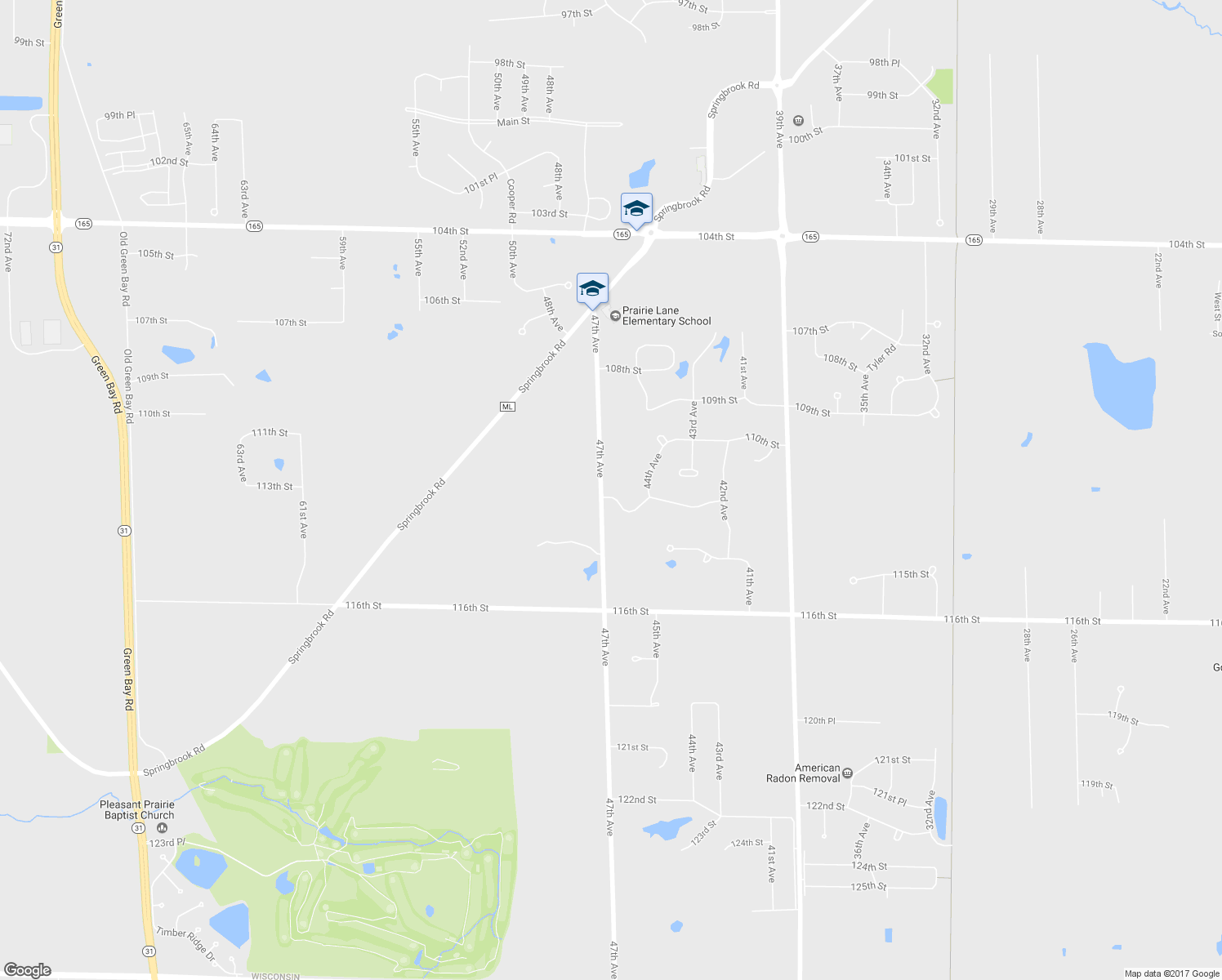 map of restaurants, bars, coffee shops, grocery stores, and more near 4600 113th Street in Pleasant Prairie