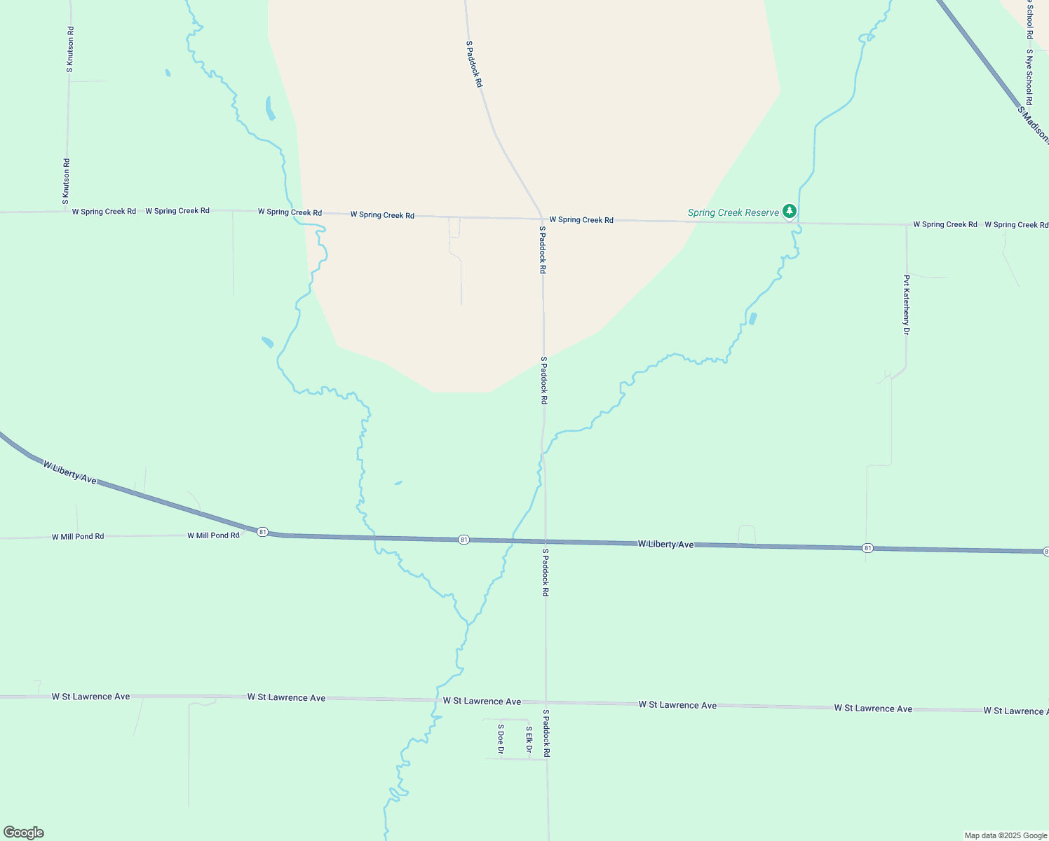 map of restaurants, bars, coffee shops, grocery stores, and more near 1402 S Paddock Rd in Beloit