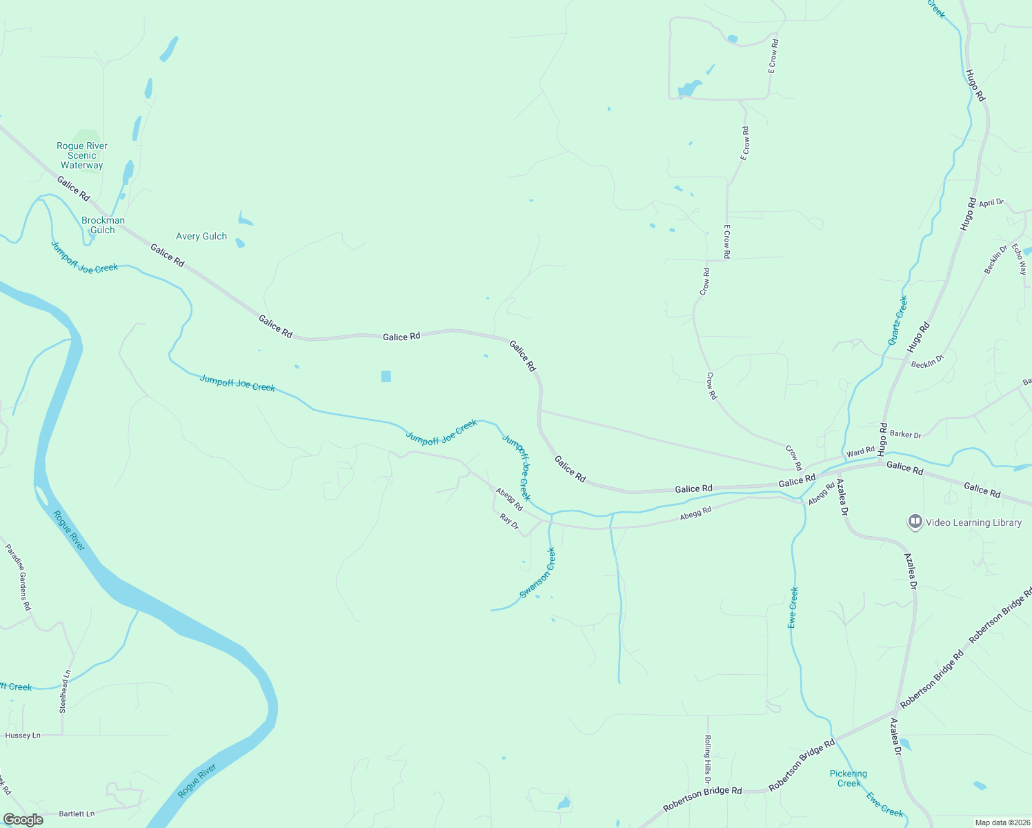 map of restaurants, bars, coffee shops, grocery stores, and more near 2275 Galice Road in Merlin