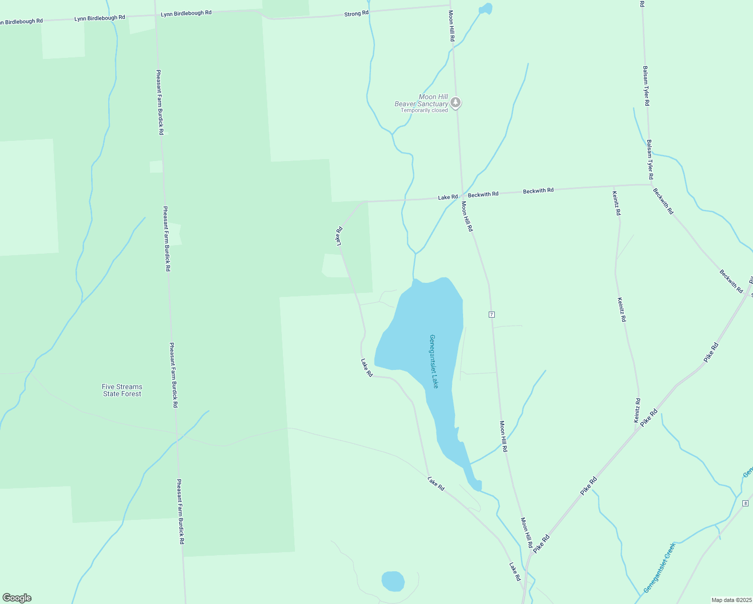 map of restaurants, bars, coffee shops, grocery stores, and more near North Loop Road in Chenango County