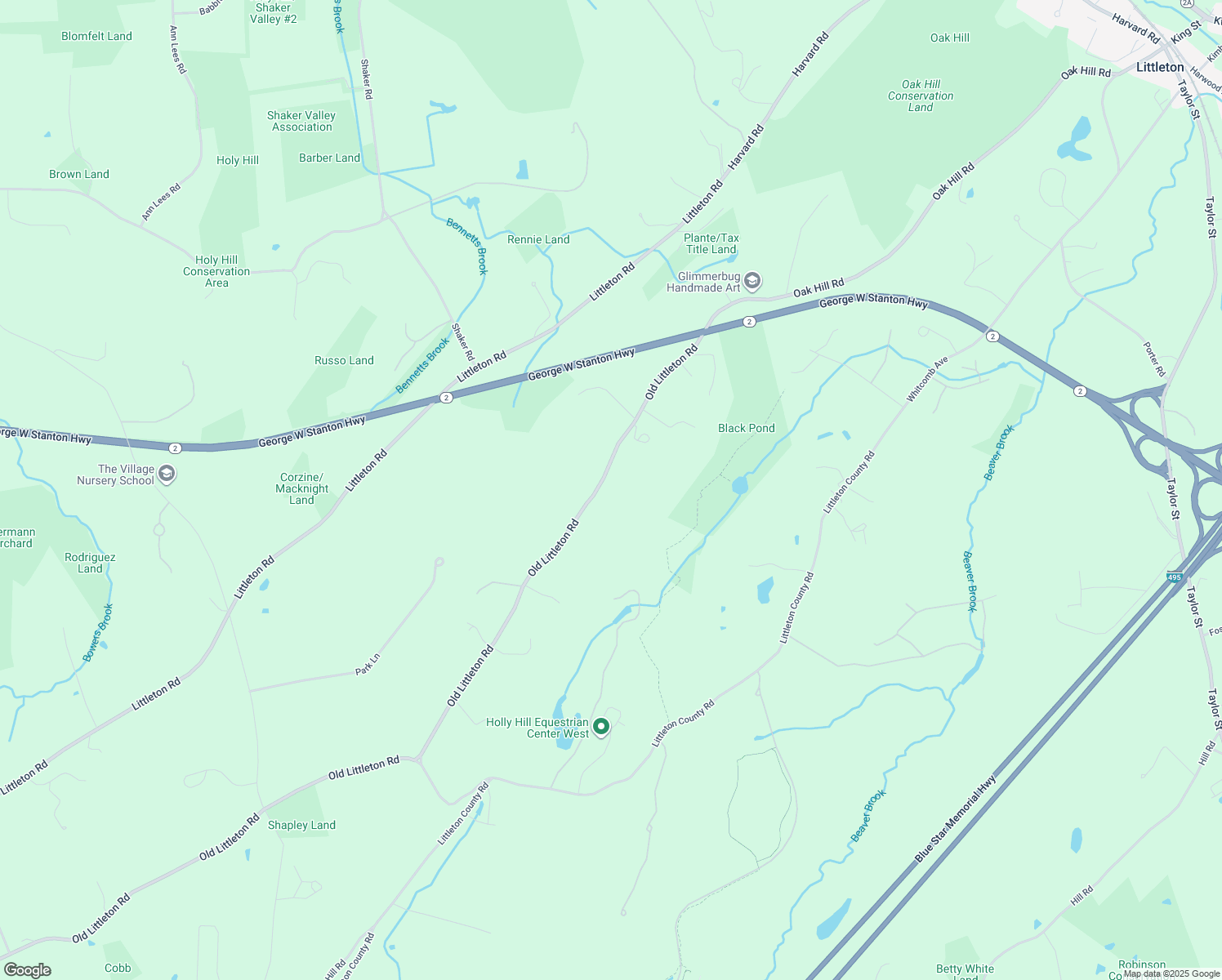 map of restaurants, bars, coffee shops, grocery stores, and more near 288 Old Littleton Road in Harvard