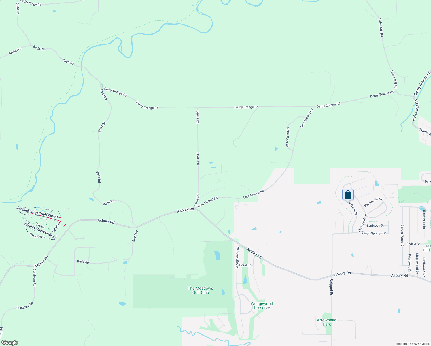 map of restaurants, bars, coffee shops, grocery stores, and more near 15462 Lewis Road in Dubuque