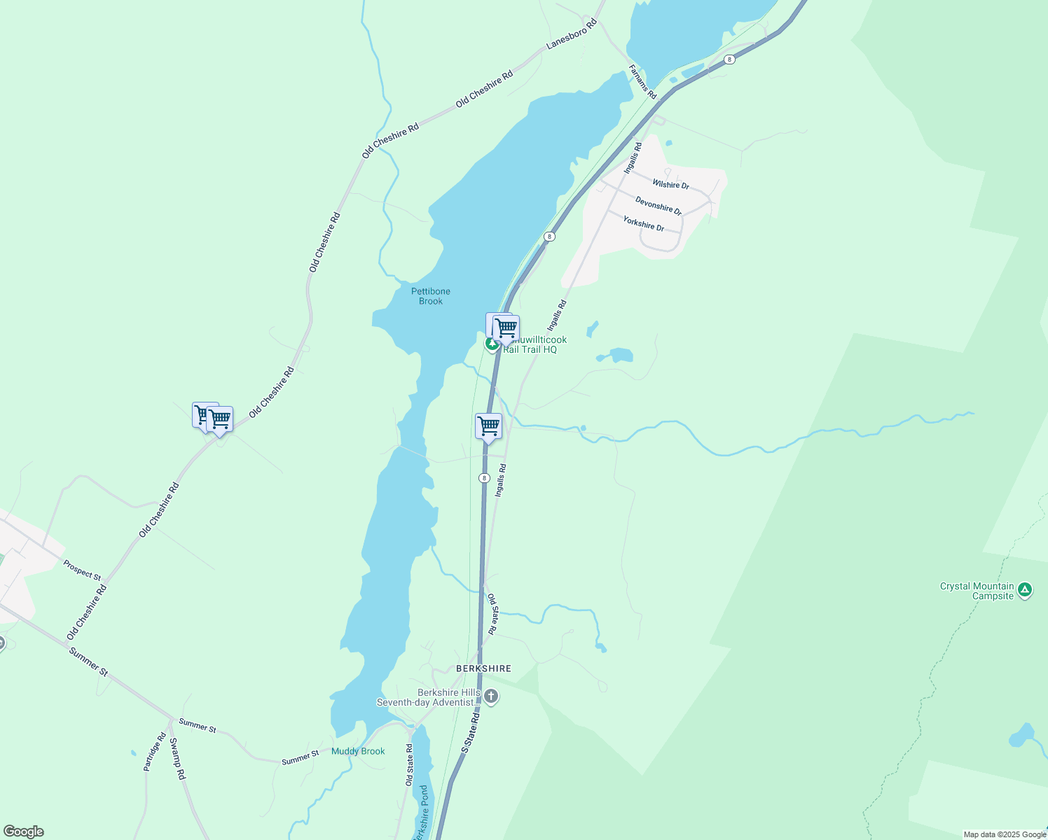 map of restaurants, bars, coffee shops, grocery stores, and more near 17 Brough Road in Cheshire