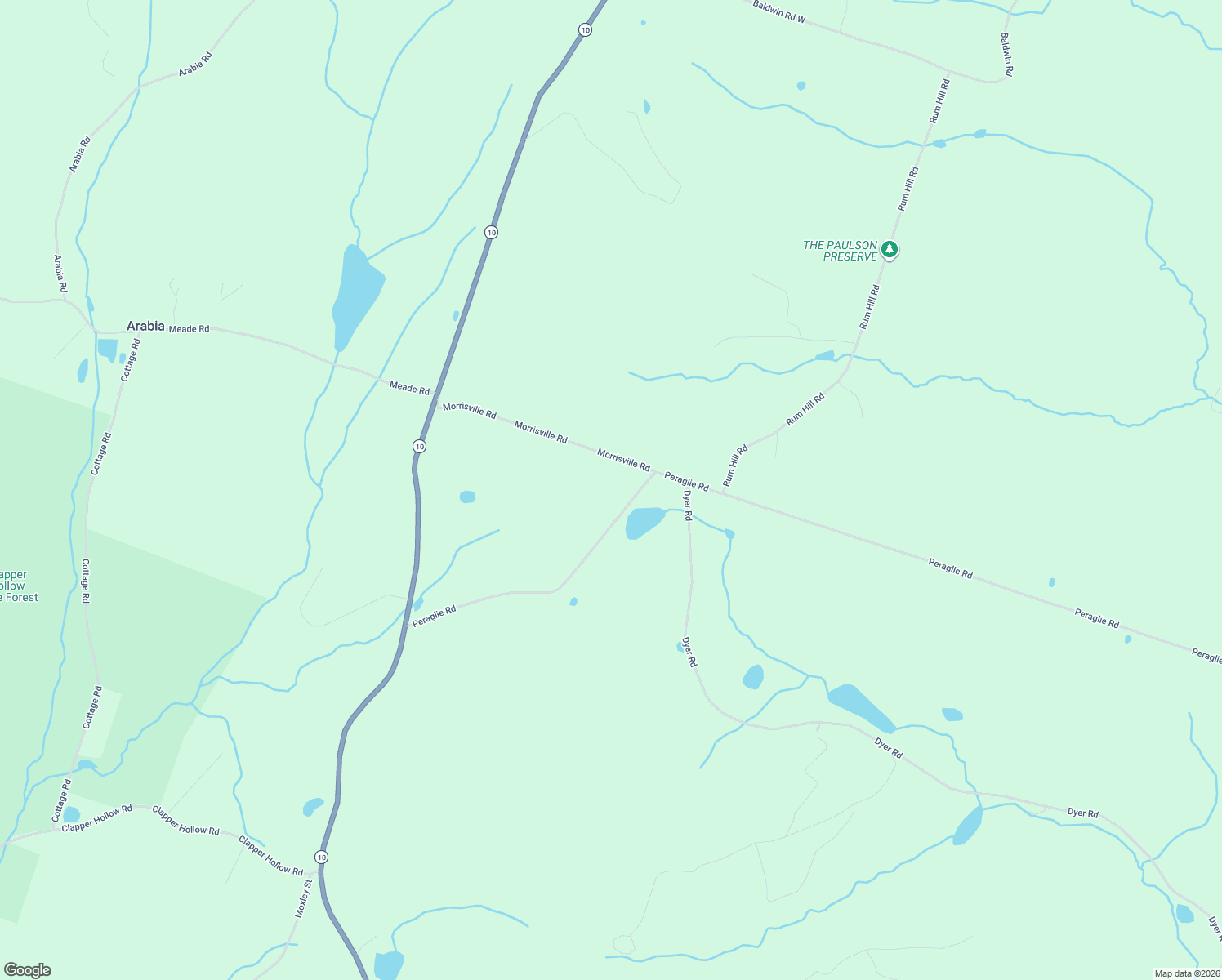 map of restaurants, bars, coffee shops, grocery stores, and more near 249 Peraglie Road in Jefferson