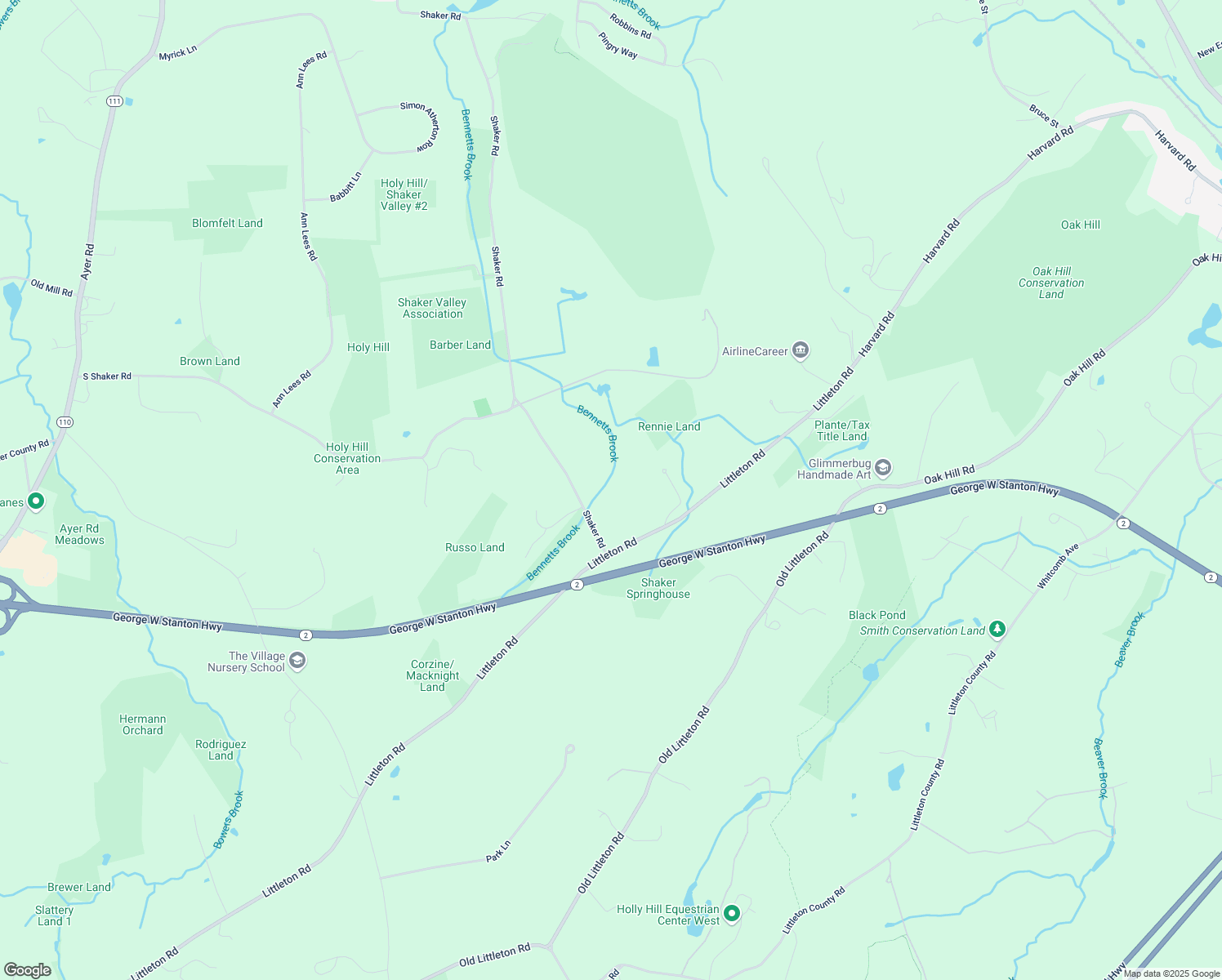 map of restaurants, bars, coffee shops, grocery stores, and more near 267 Littleton Road in Harvard