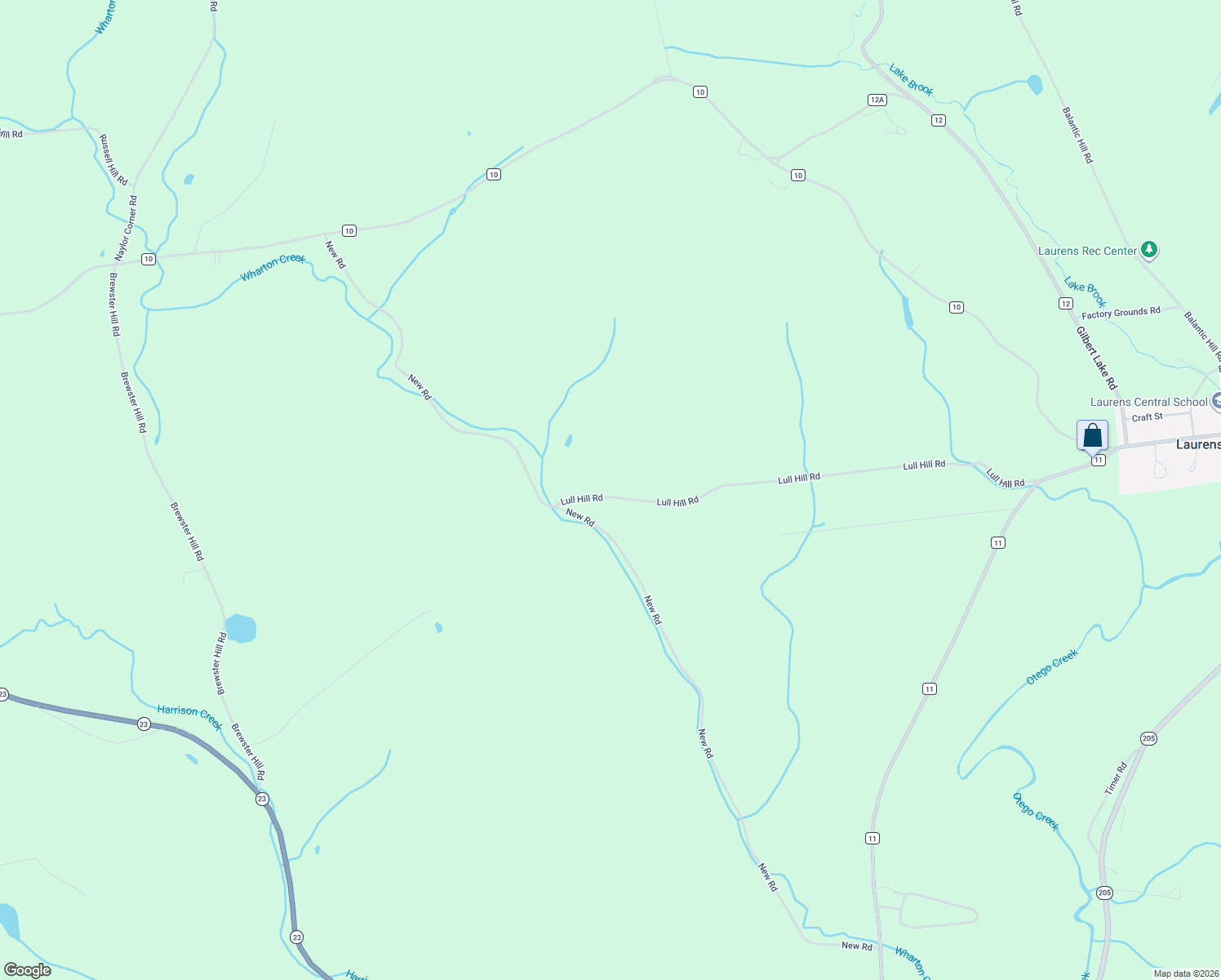 map of restaurants, bars, coffee shops, grocery stores, and more near 132 Lull Hill Road in Laurens
