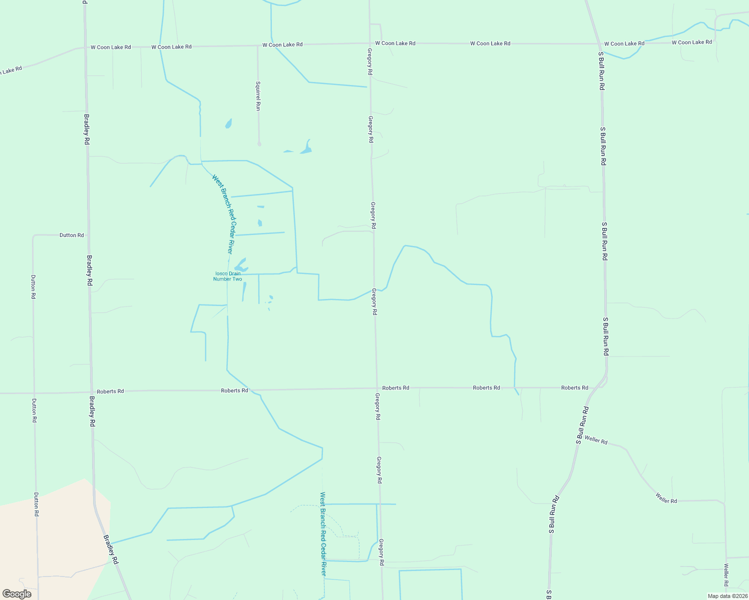 map of restaurants, bars, coffee shops, grocery stores, and more near 4023 Gregory Road in Gregory