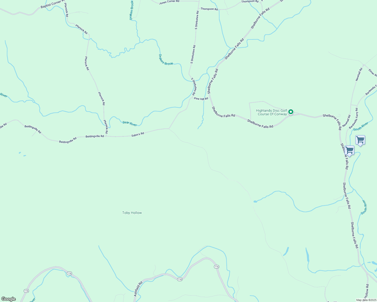 map of restaurants, bars, coffee shops, grocery stores, and more near 1253 Pine Hill Road in Conway