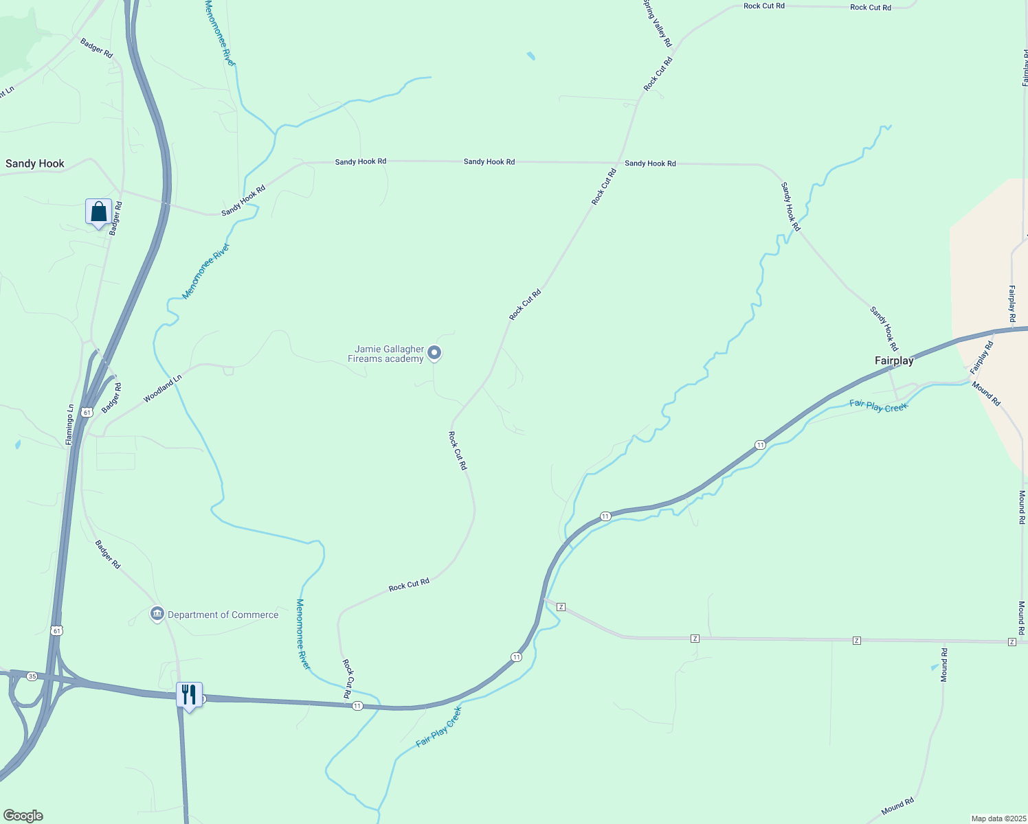 map of restaurants, bars, coffee shops, grocery stores, and more near 880 Rock Cut Rd in Hazel Green