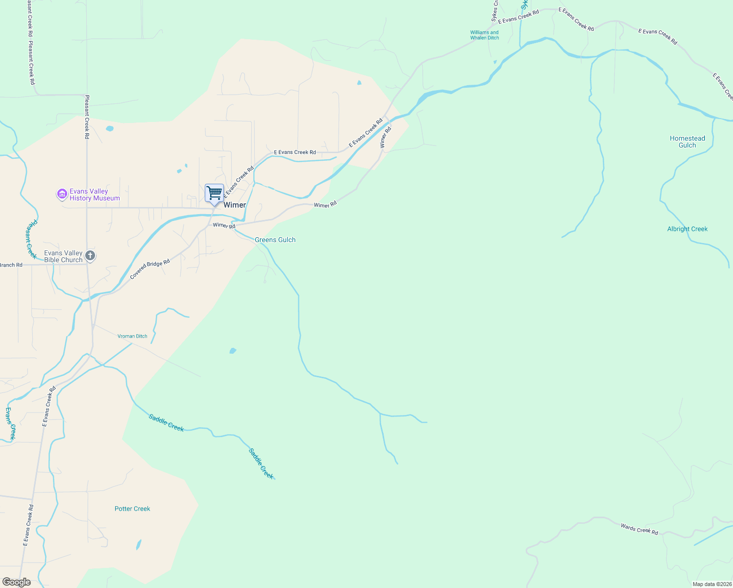 map of restaurants, bars, coffee shops, grocery stores, and more near 798 Covered Bridge Road in Rogue River