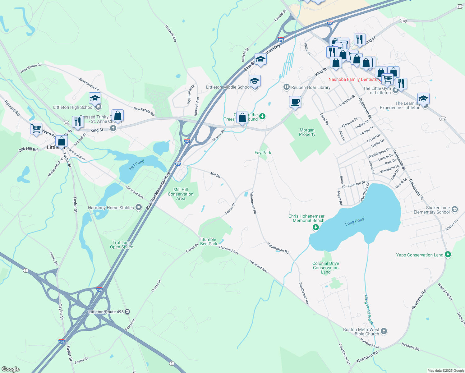 172 Mill Road, Littleton MA Walk Score