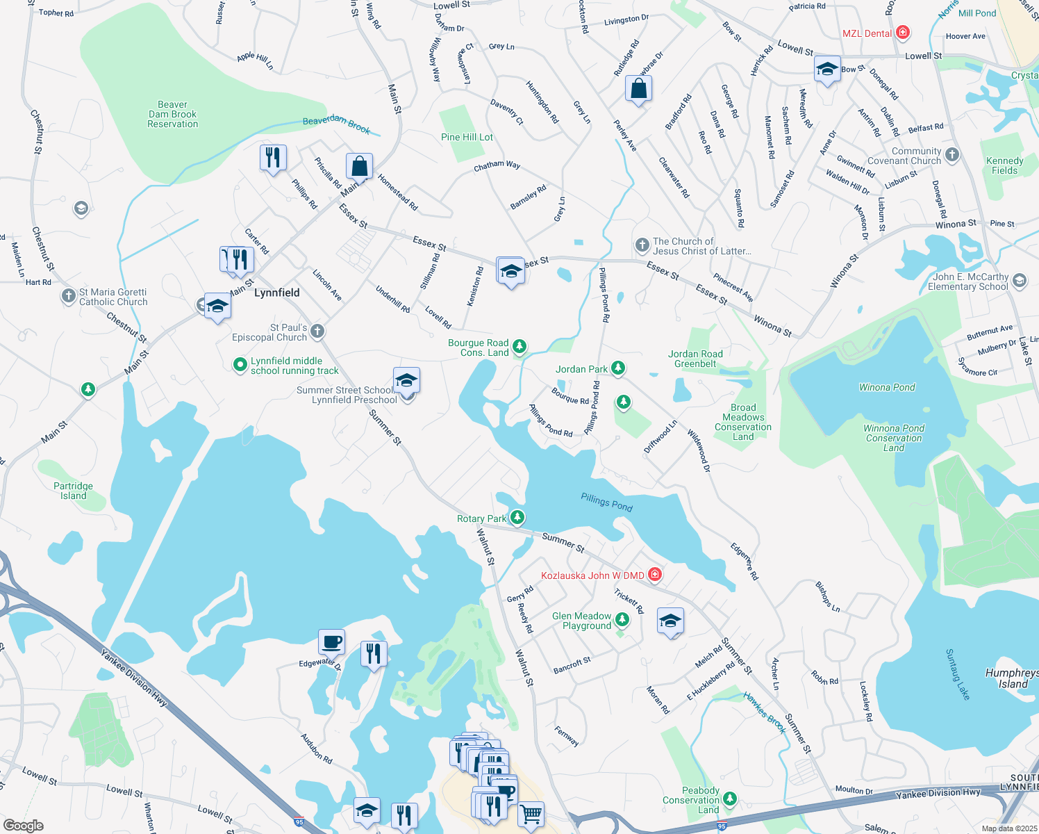 10 Ryan Road, Lynnfield MA Walk Score