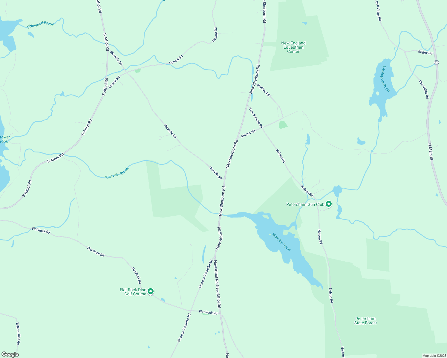 map of restaurants, bars, coffee shops, grocery stores, and more near 992 Riceville Road in Athol