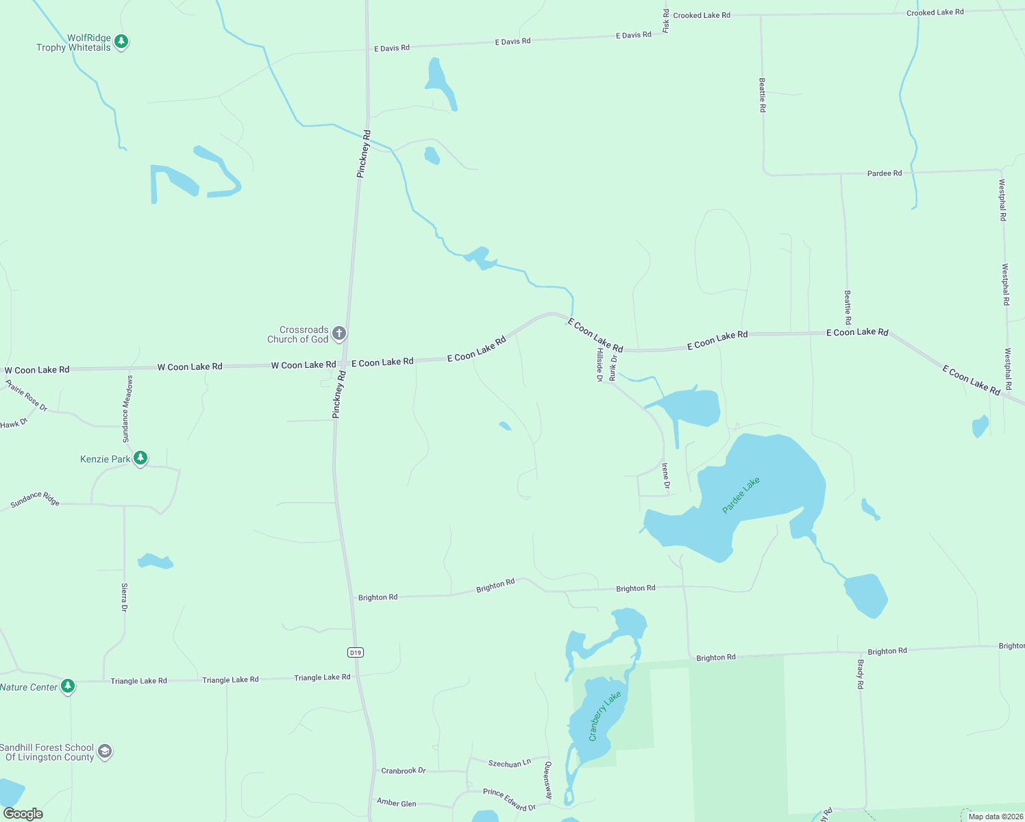 map of restaurants, bars, coffee shops, grocery stores, and more near Westhill Drive in Howell