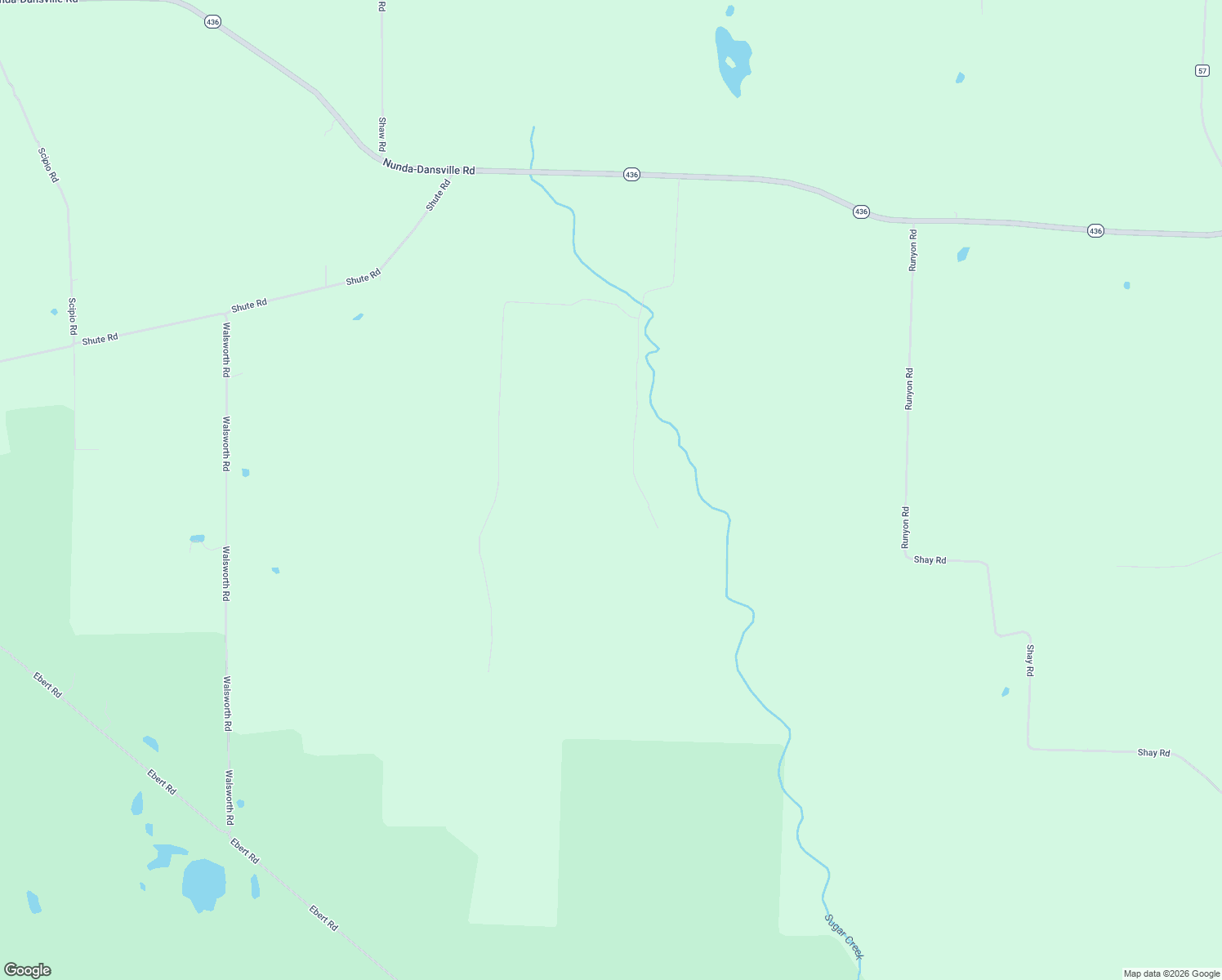 map of restaurants, bars, coffee shops, grocery stores, and more near 10051-55 Frost Road in Dansville