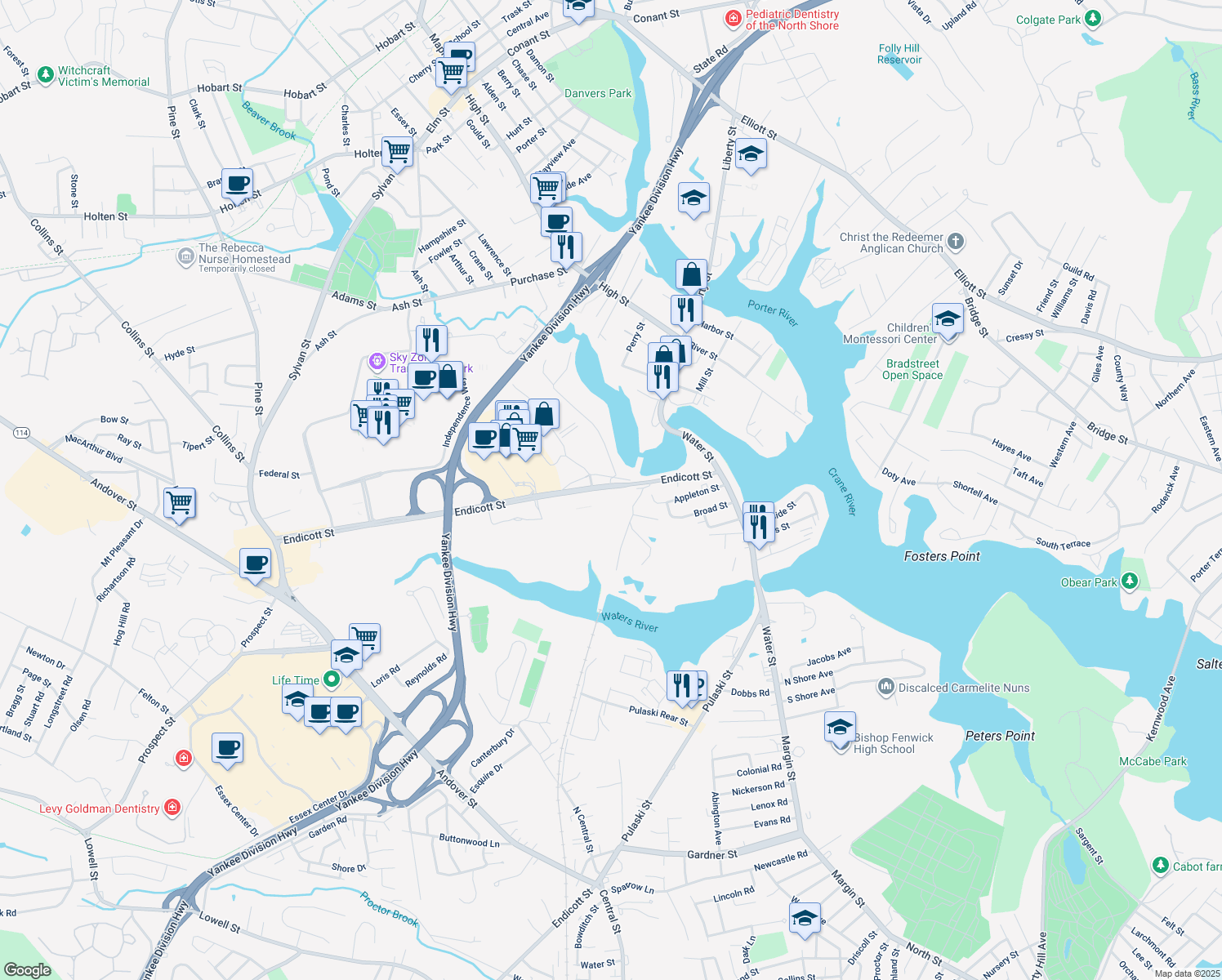 50 Endicott Street, Danvers MA Walk Score