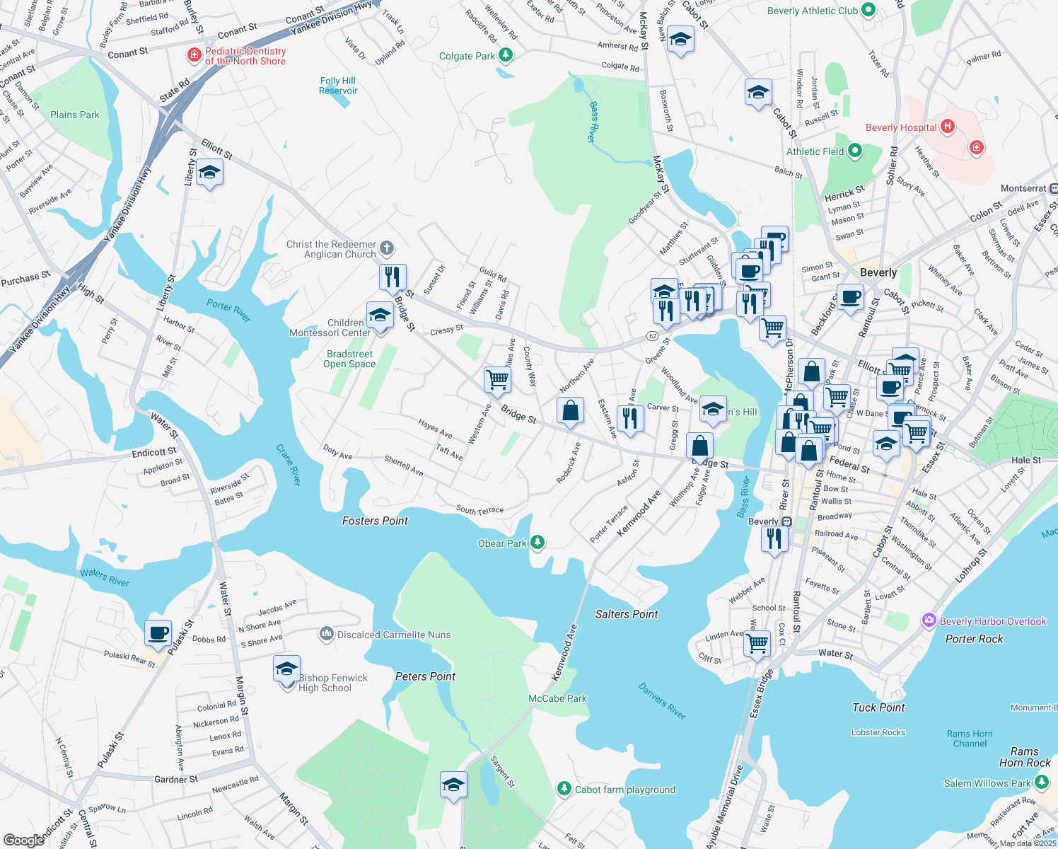 128 Bridge Street, Beverly MA Walk Score