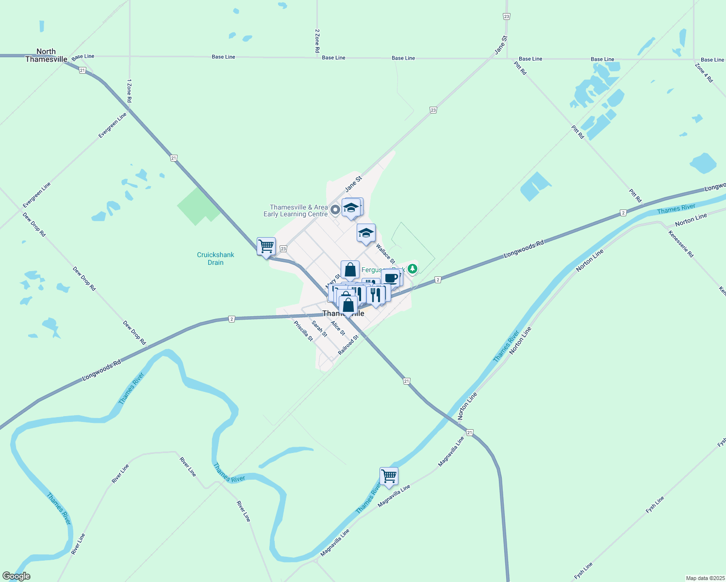 30 Ann Street, Thamesville ON Walk Score