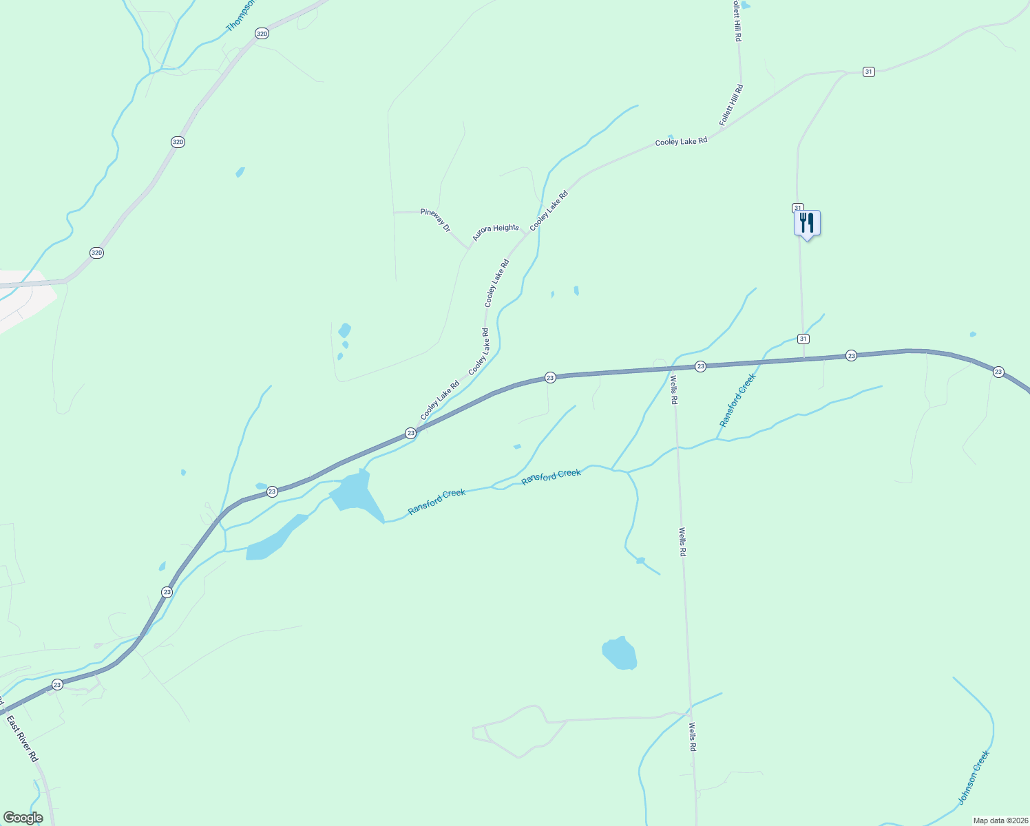map of restaurants, bars, coffee shops, grocery stores, and more near 140 Red Foxx Road in Norwich
